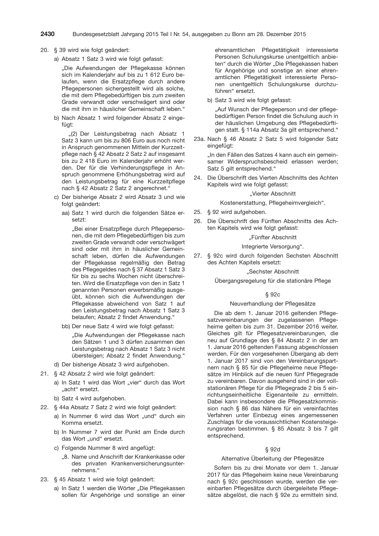 BGBl. 2015, Seite 2430 — Originalseite als Abbildung