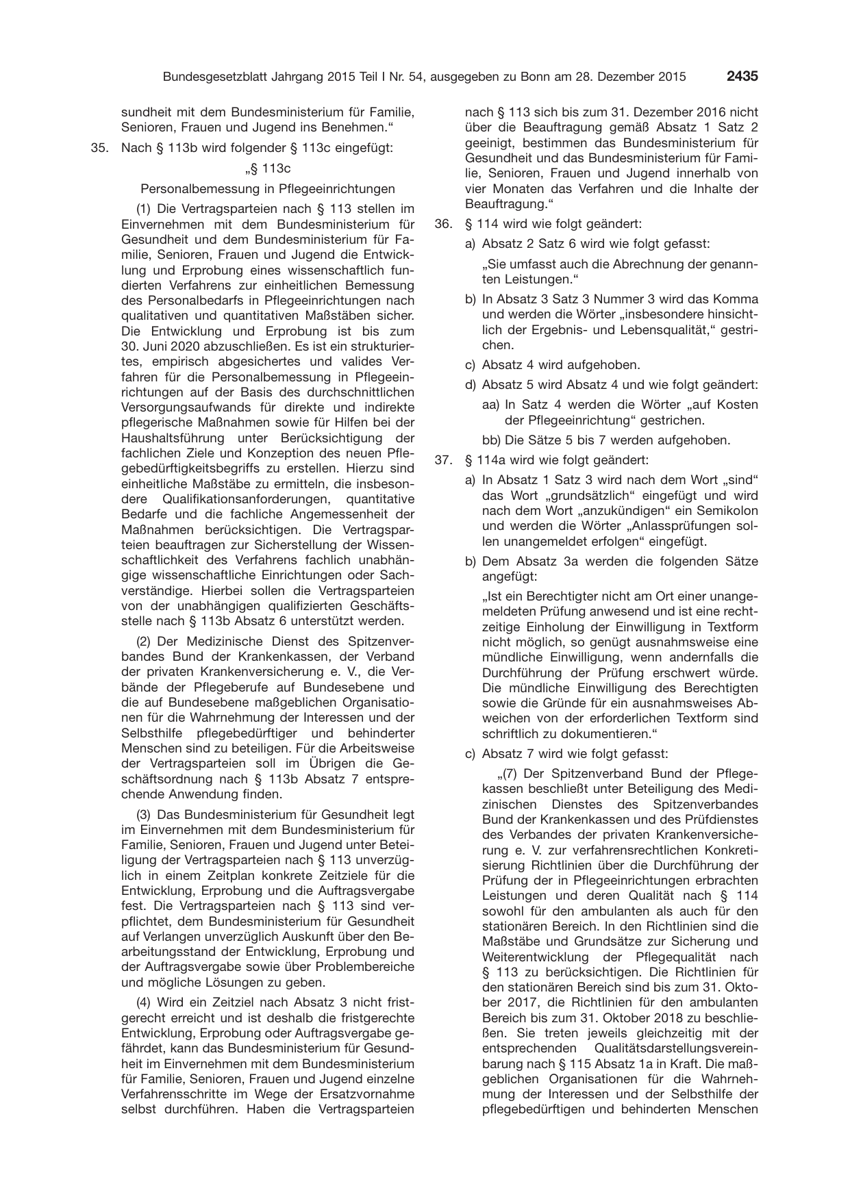 BGBl. 2015, Seite 2435 — Originalseite als Abbildung