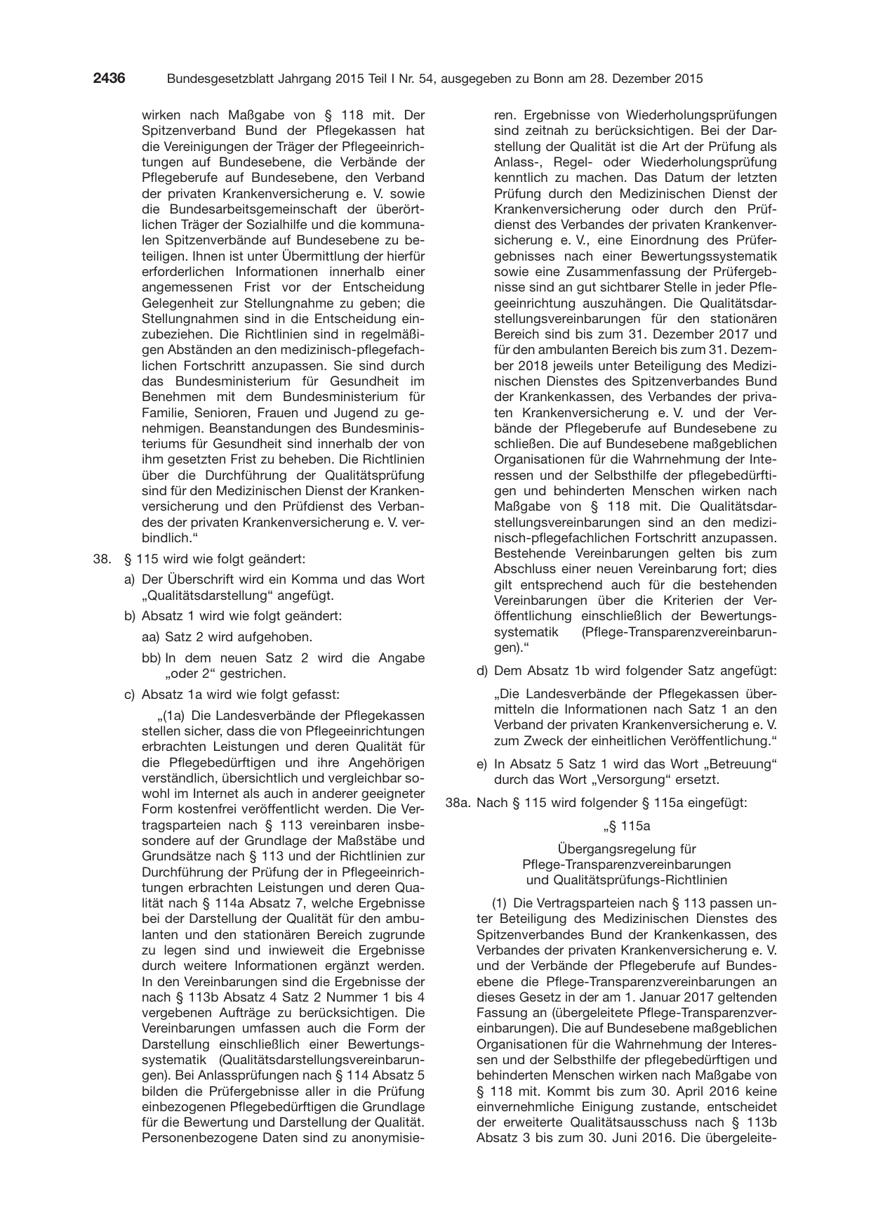 BGBl. 2015, Seite 2436 — Originalseite als Abbildung