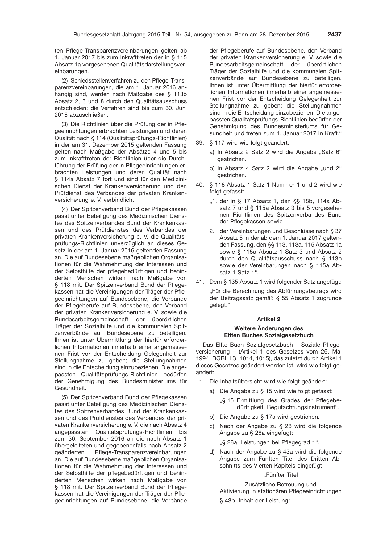 BGBl. 2015, Seite 2437 — Originalseite als Abbildung