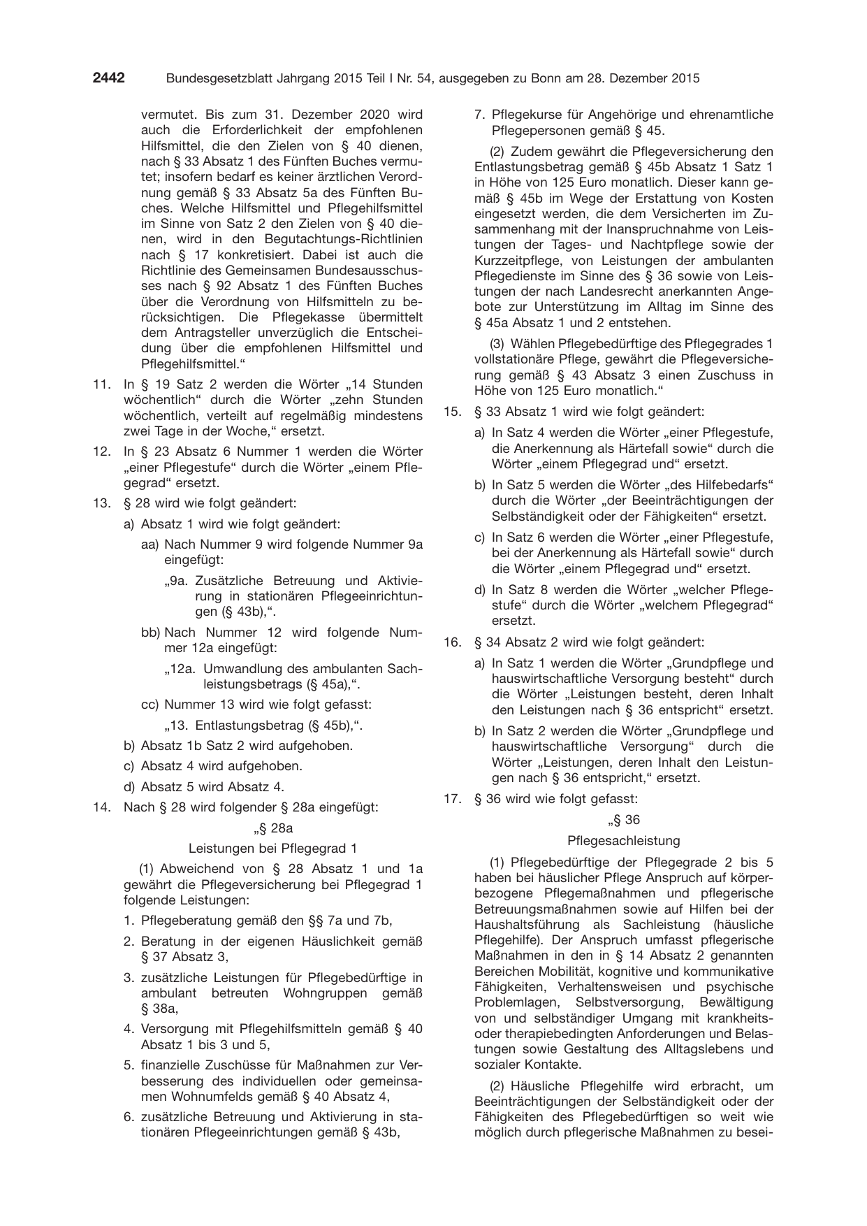 BGBl. 2015, Seite 2442 — Originalseite als Abbildung