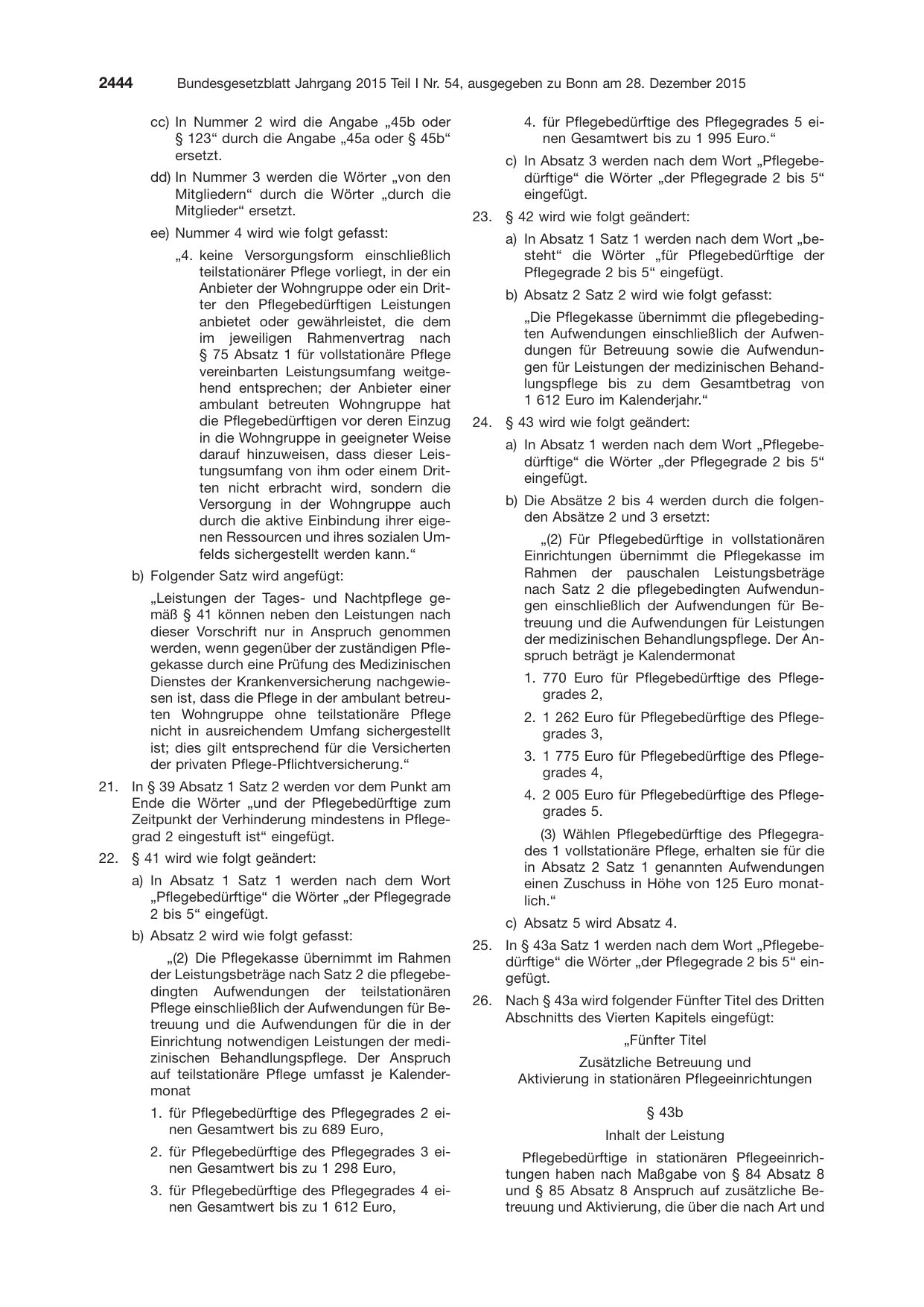 BGBl. 2015, Seite 2444 — Originalseite als Abbildung