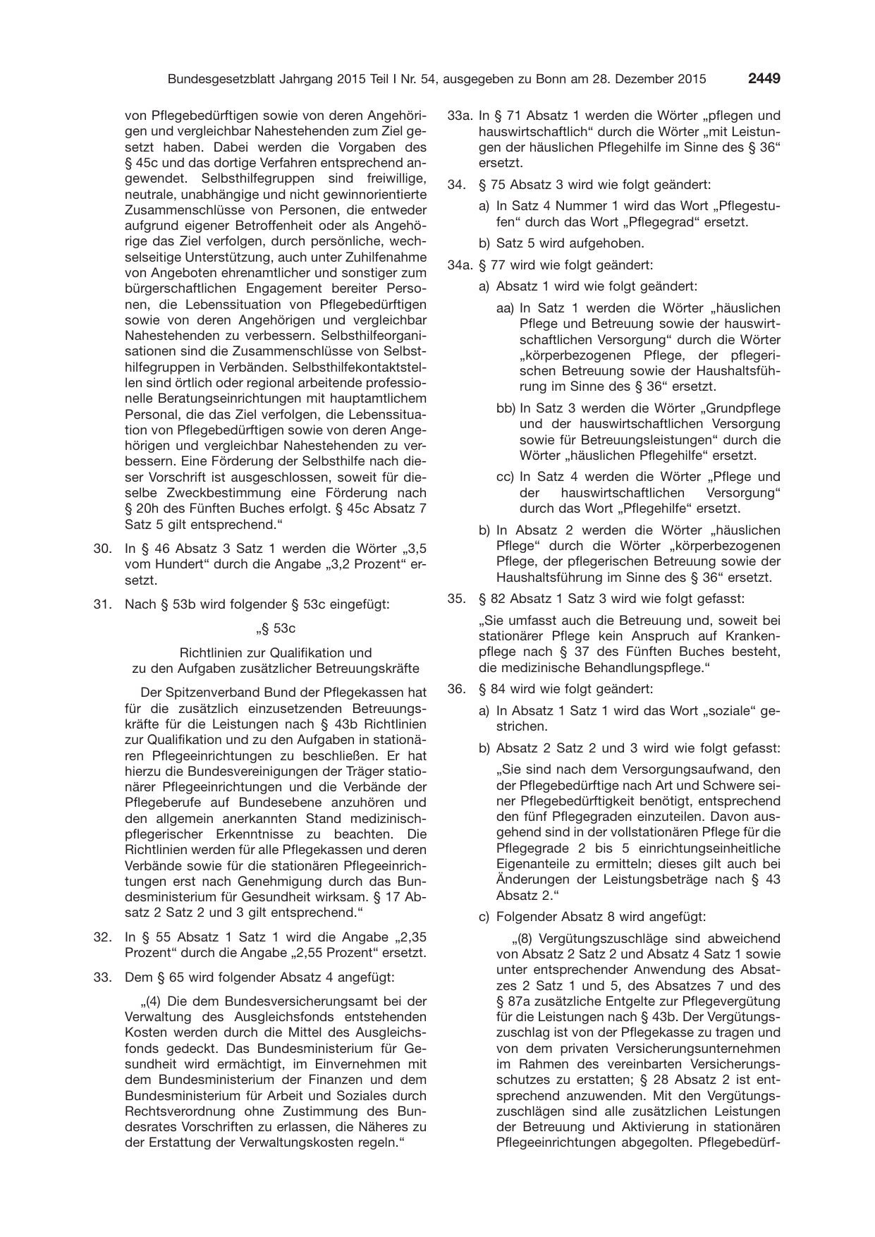 BGBl. 2015, Seite 2449 — Originalseite als Abbildung