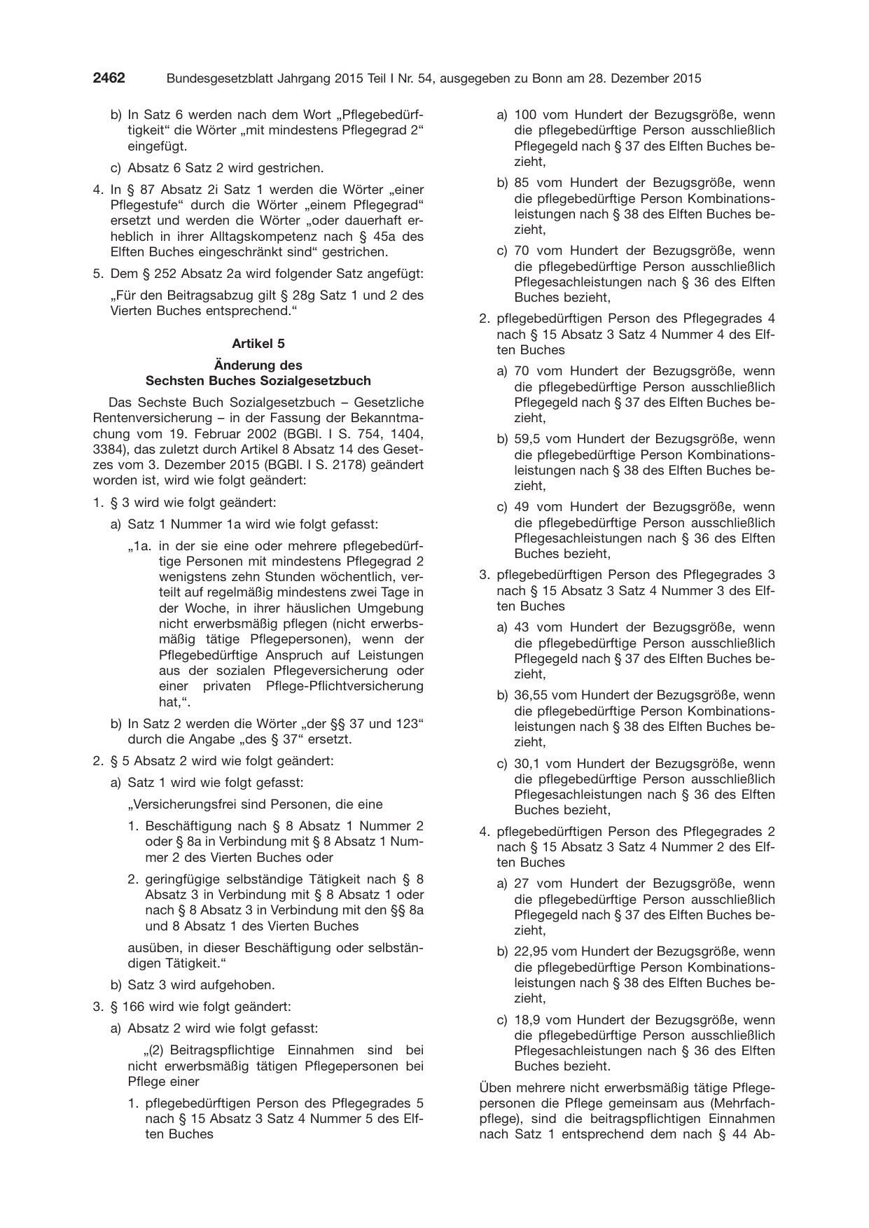 BGBl. 2015, Seite 2462 — Originalseite als Abbildung
