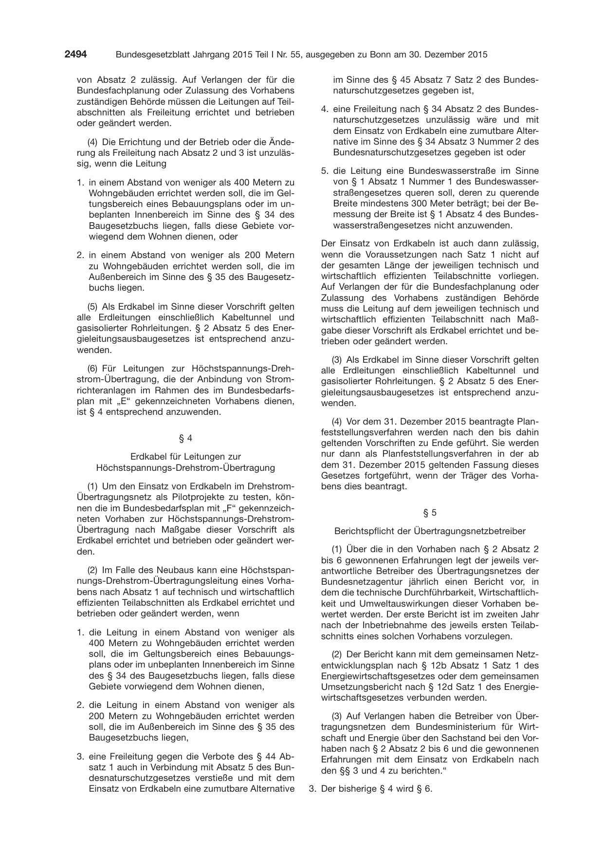 BGBl. 2015, Seite 2494 — Originalseite als Abbildung