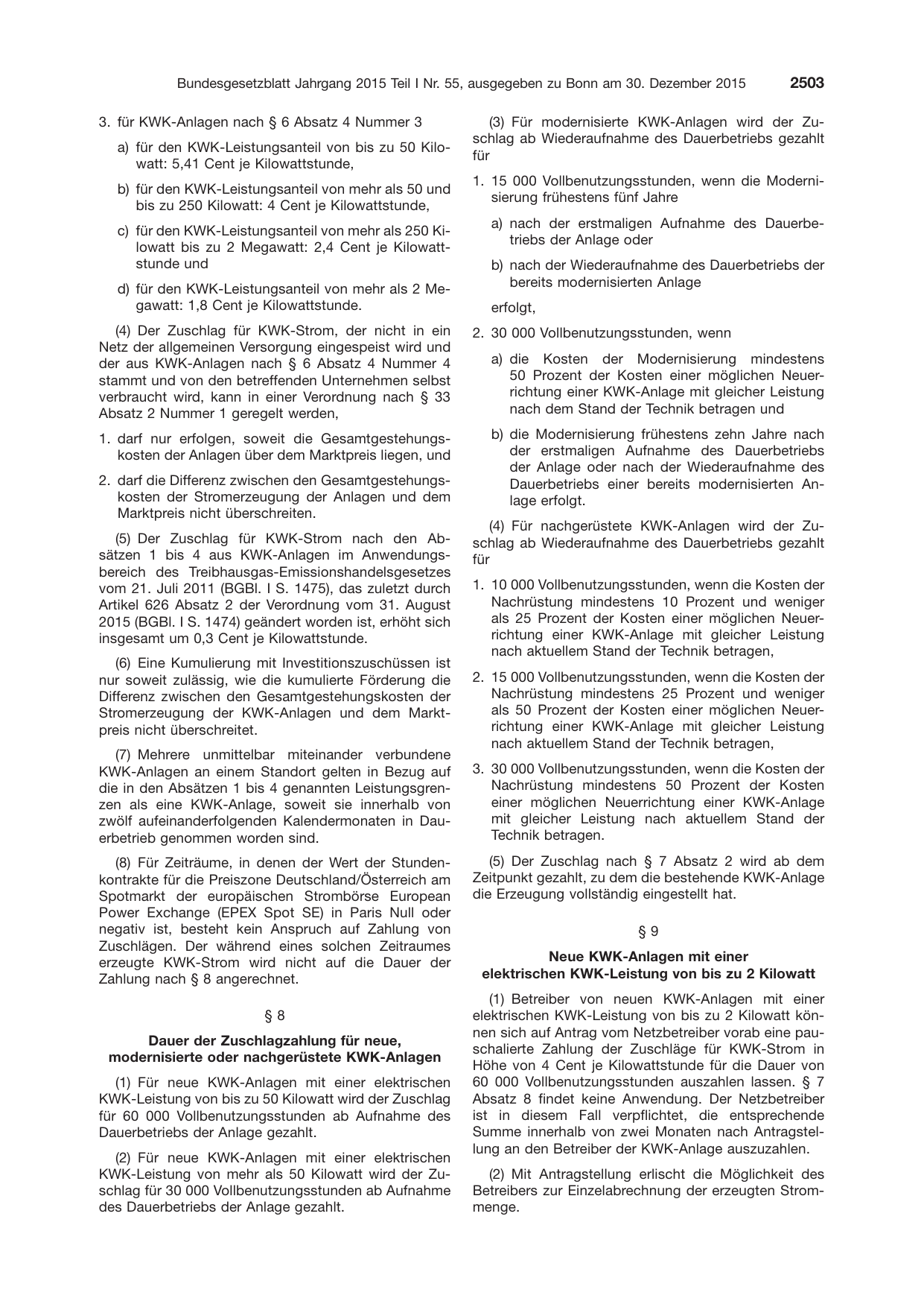 BGBl. 2015, Seite 2503 — Originalseite als Abbildung