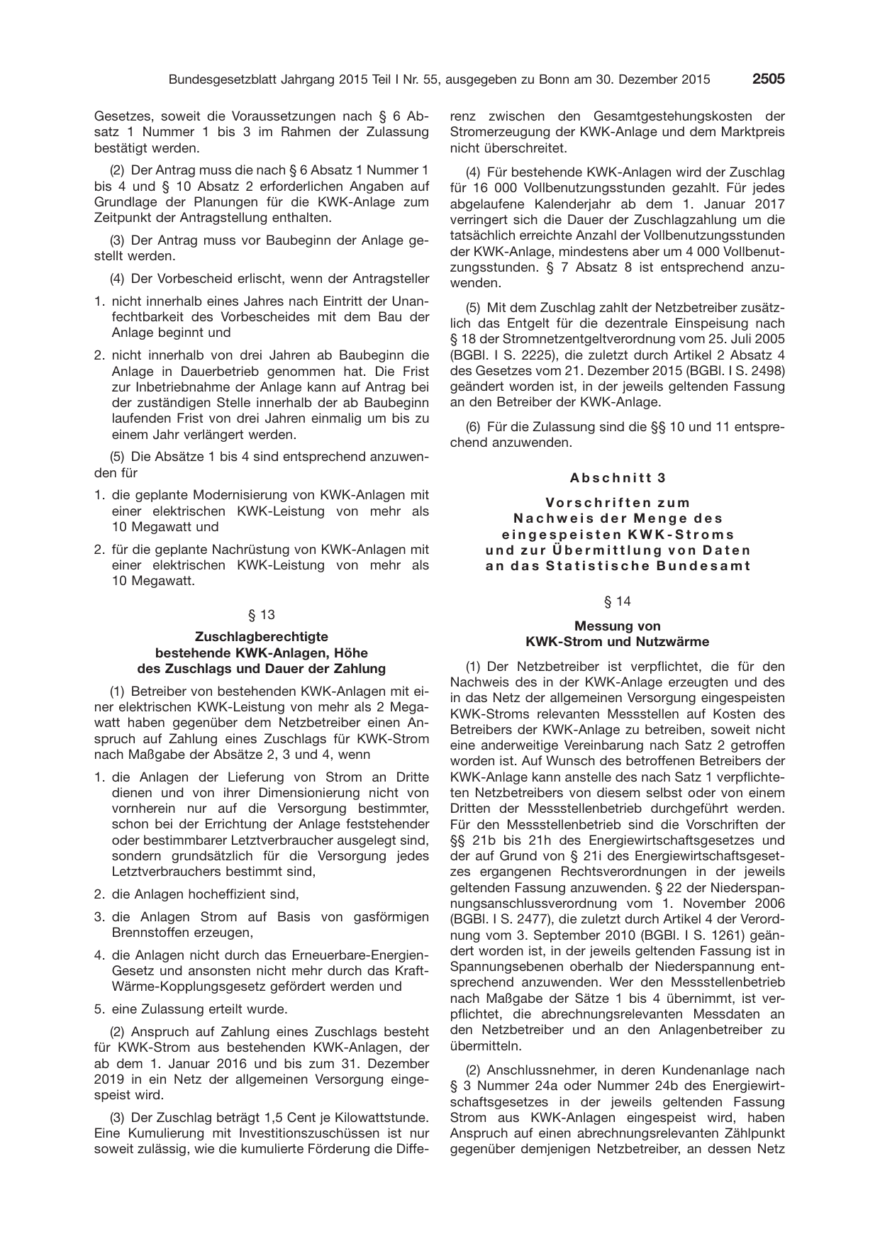 BGBl. 2015, Seite 2505 — Originalseite als Abbildung