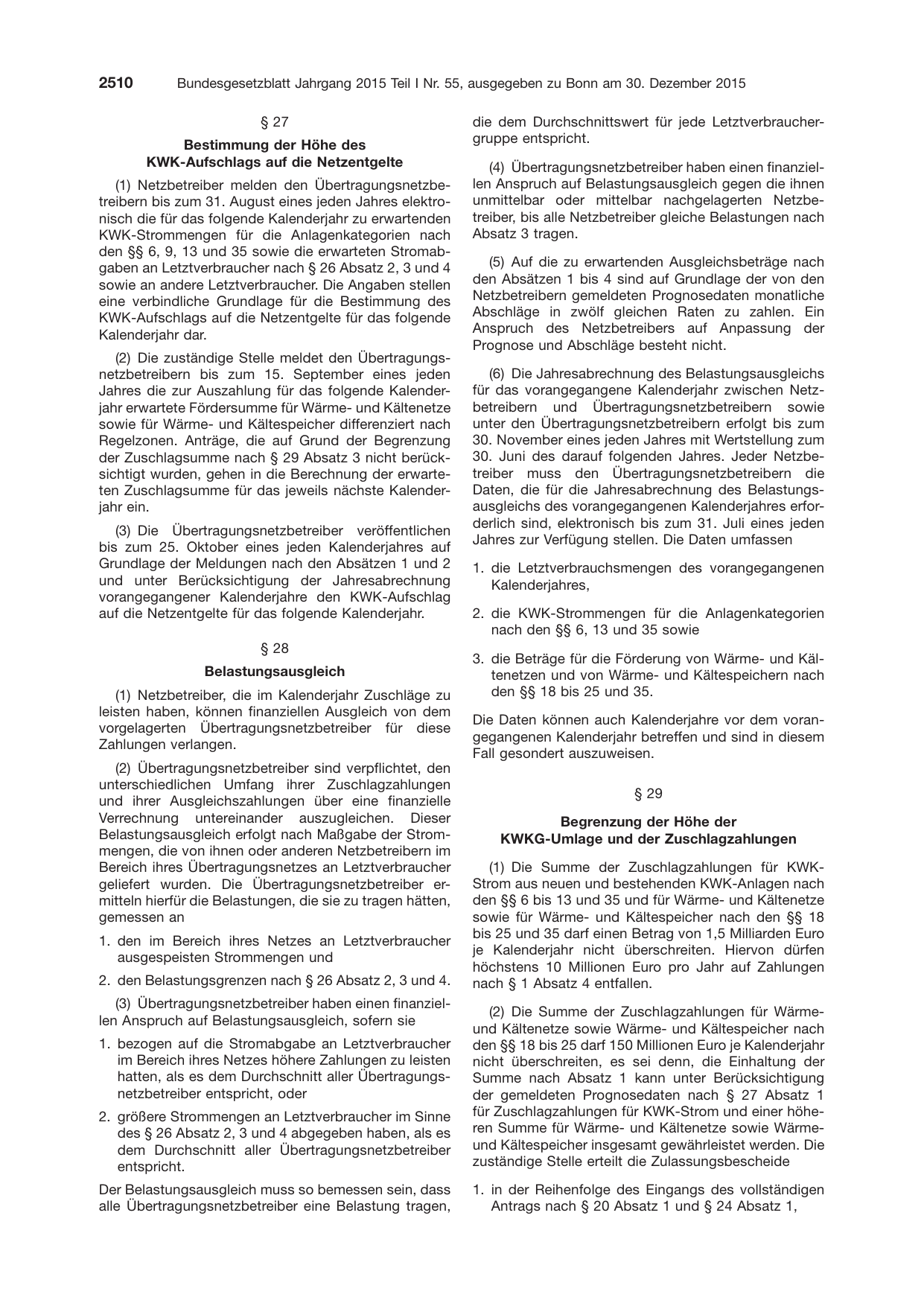 BGBl. 2015, Seite 2510 — Originalseite als Abbildung