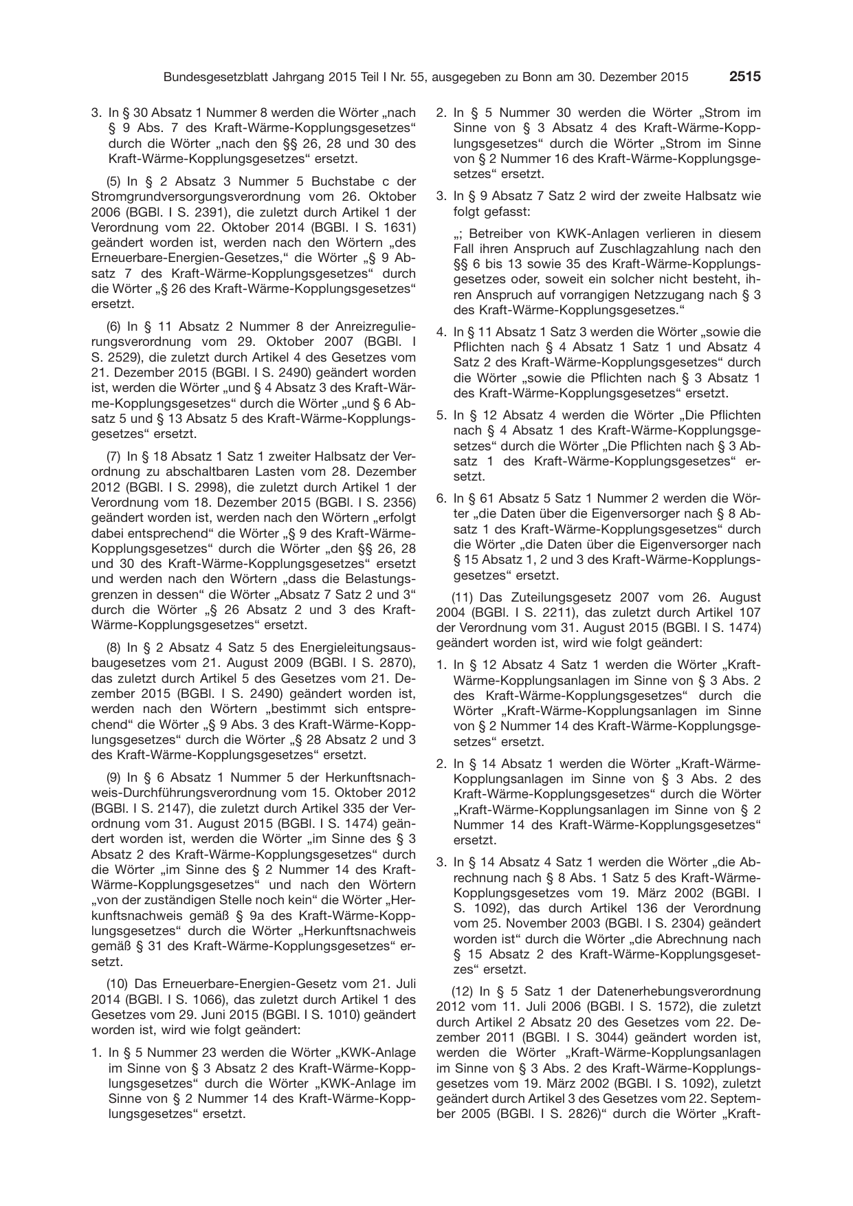 BGBl. 2015, Seite 2515 — Originalseite als Abbildung