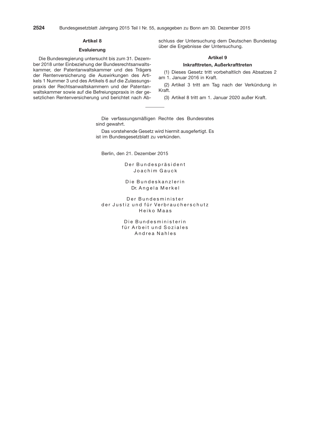 BGBl. 2015, Seite 2524 — Originalseite als Abbildung