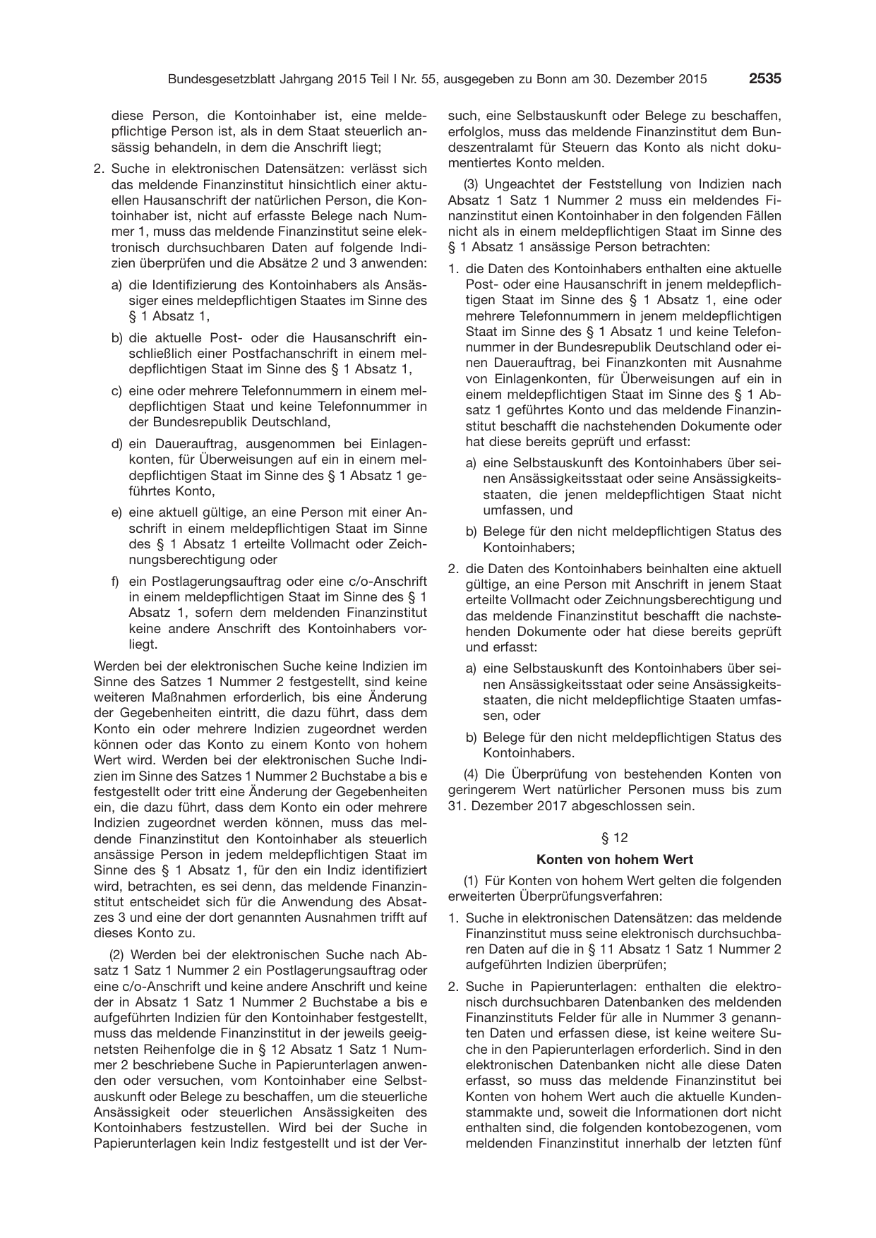 BGBl. 2015, Seite 2535 — Originalseite als Abbildung