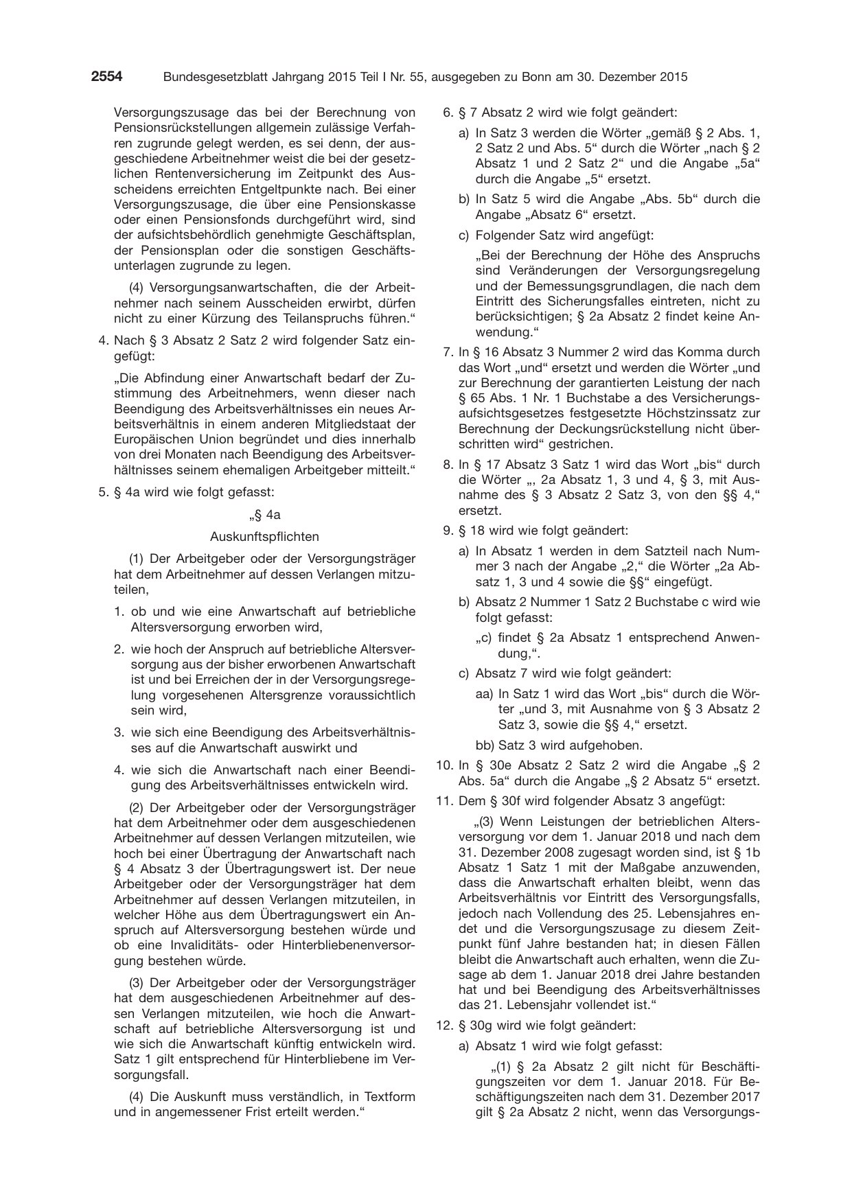 BGBl. 2015, Seite 2554 — Originalseite als Abbildung