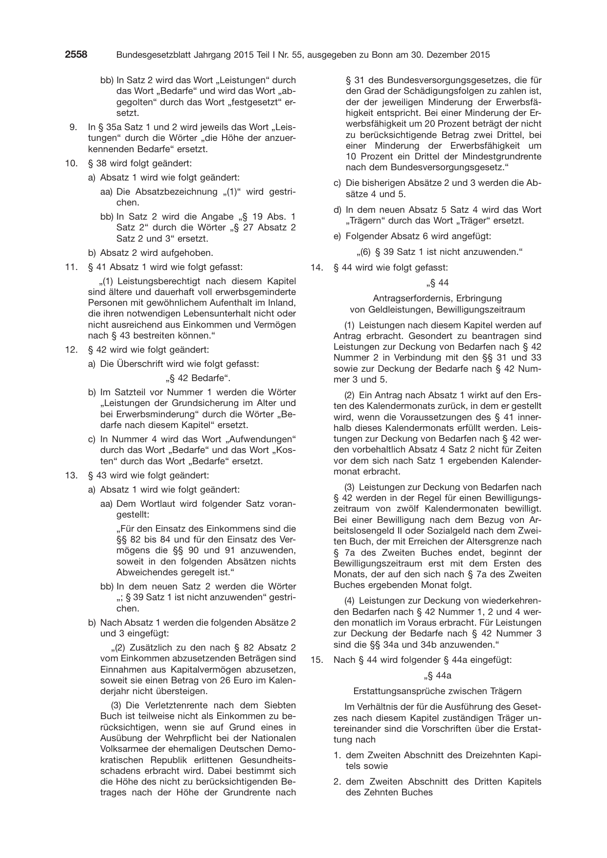 BGBl. 2015, Seite 2558 — Originalseite als Abbildung