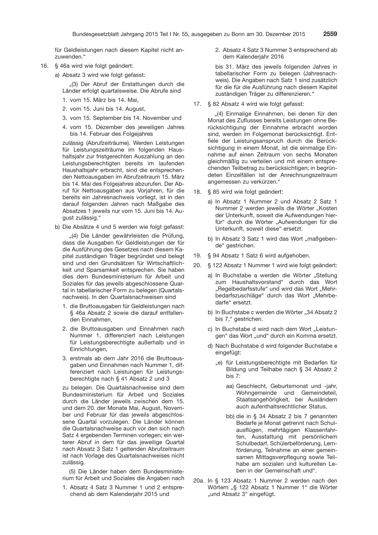 BGBl. 2015, Seite 2559 — Originalseite als Abbildung