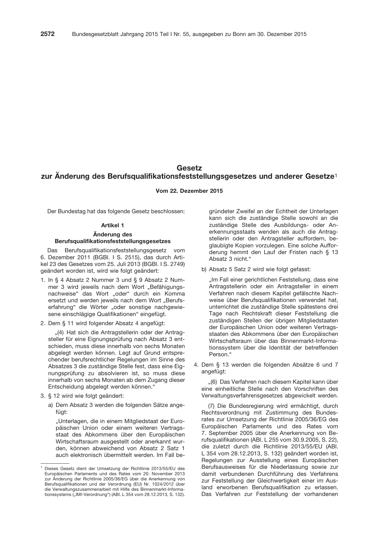BGBl. 2015, Seite 2572 — Originalseite als Abbildung