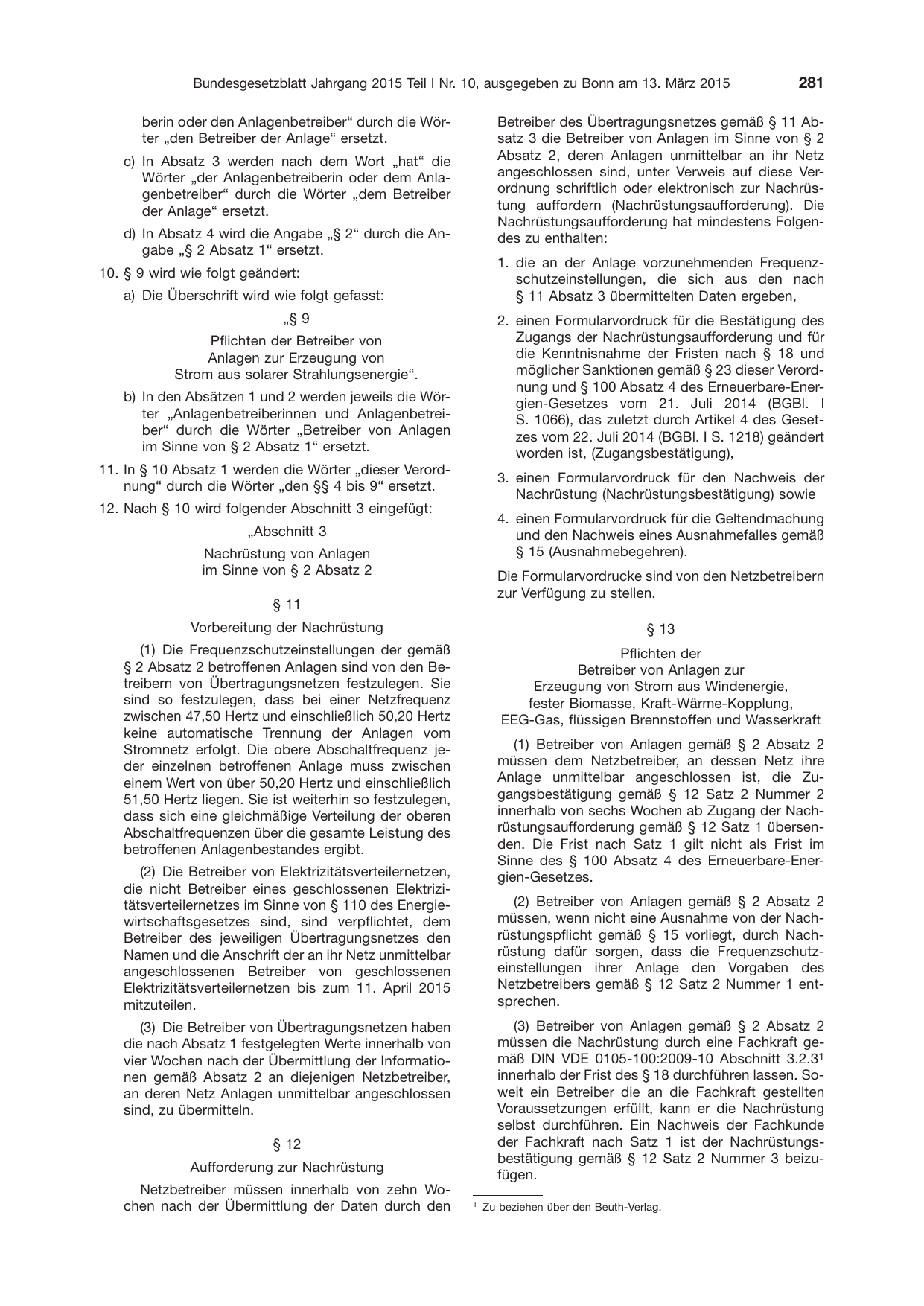 BGBl. 2015, Seite 281 — Originalseite als Abbildung