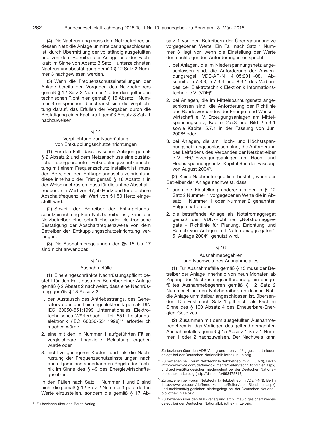 BGBl. 2015, Seite 282 — Originalseite als Abbildung
