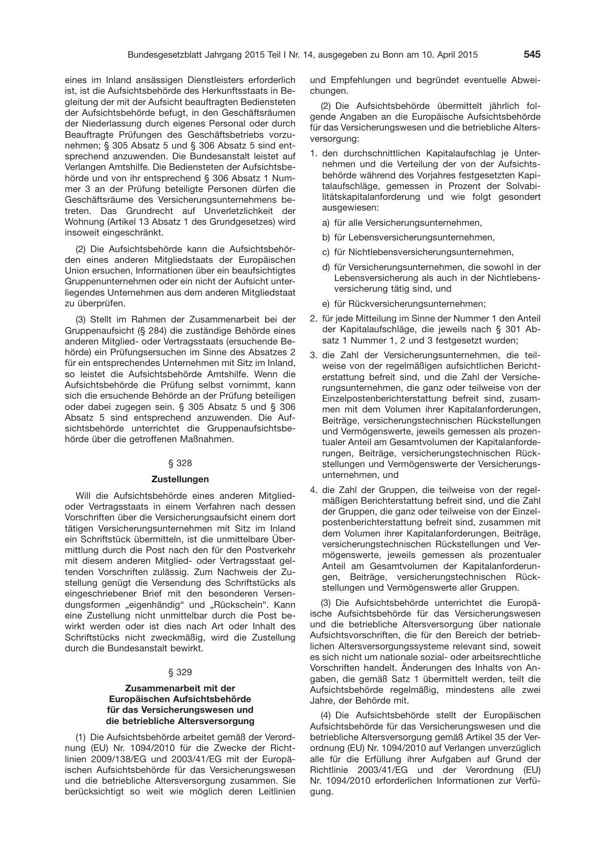 BGBl. 2015, Seite 545 — Originalseite als Abbildung