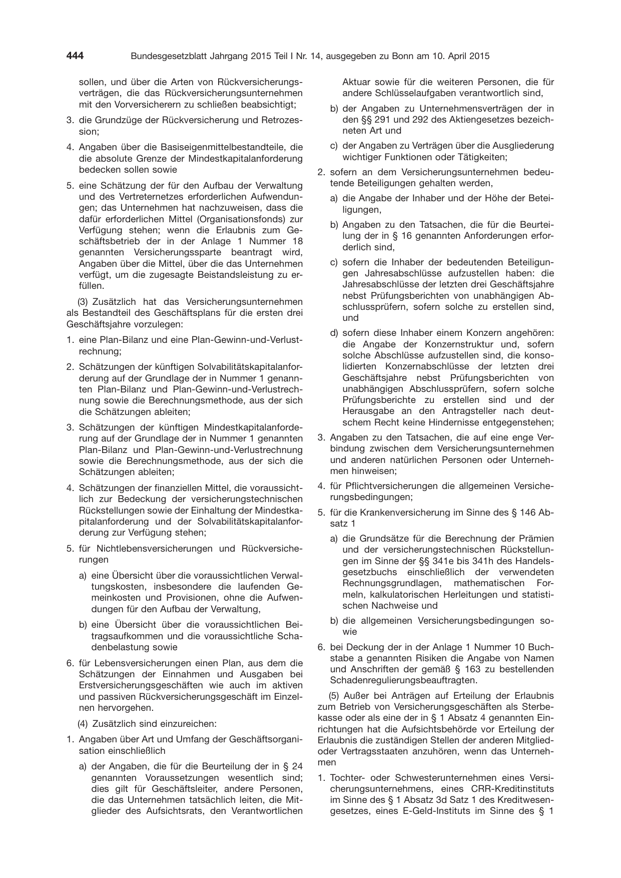 BGBl. 2015, Seite 444 — Originalseite als Abbildung
