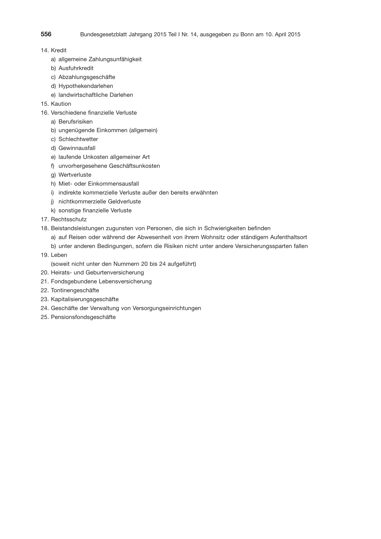 BGBl. 2015, Seite 556 — Originalseite als Abbildung