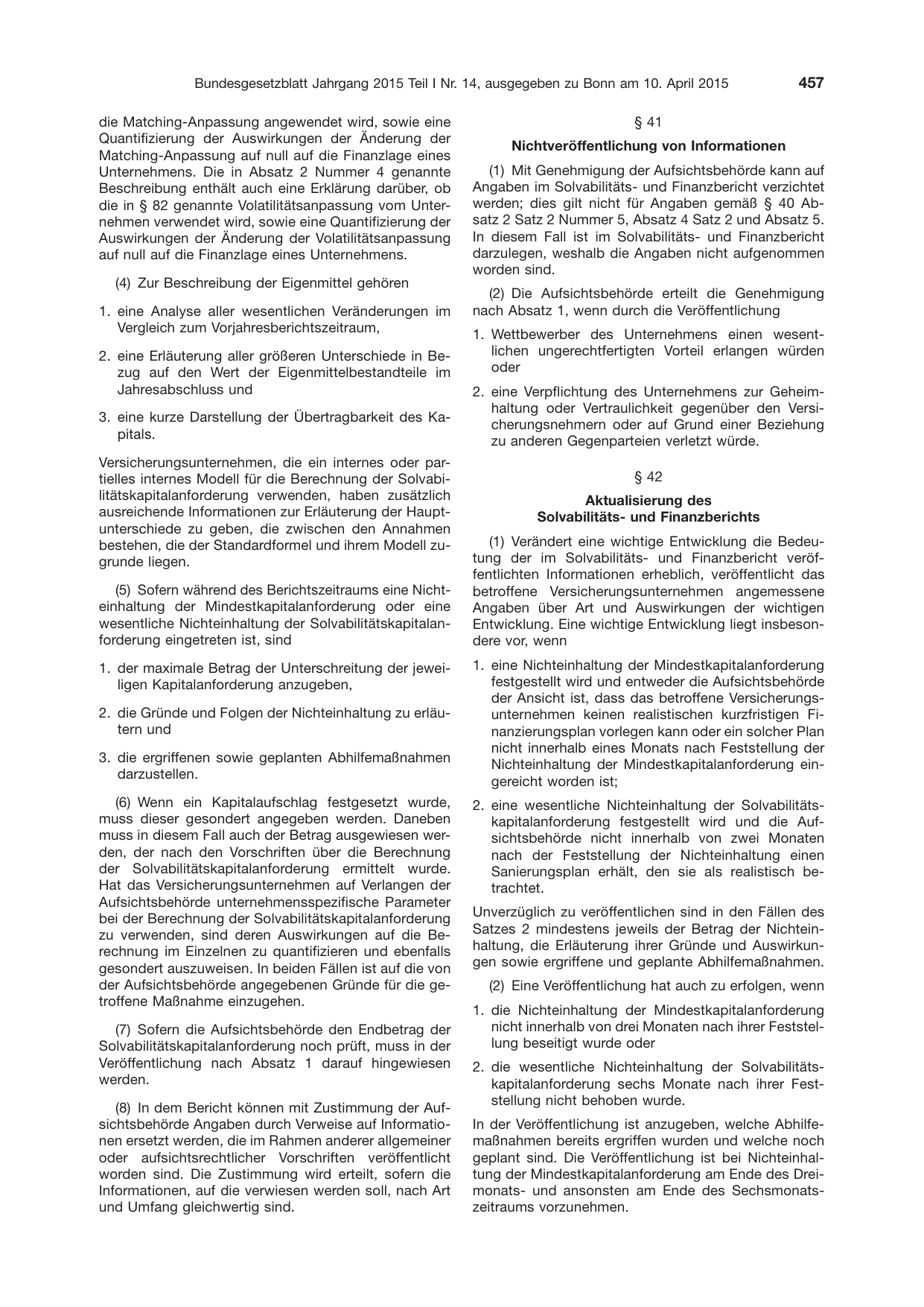 BGBl. 2015, Seite 457 — Originalseite als Abbildung