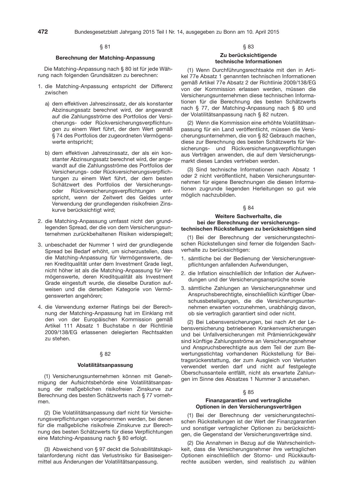 BGBl. 2015, Seite 472 — Originalseite als Abbildung