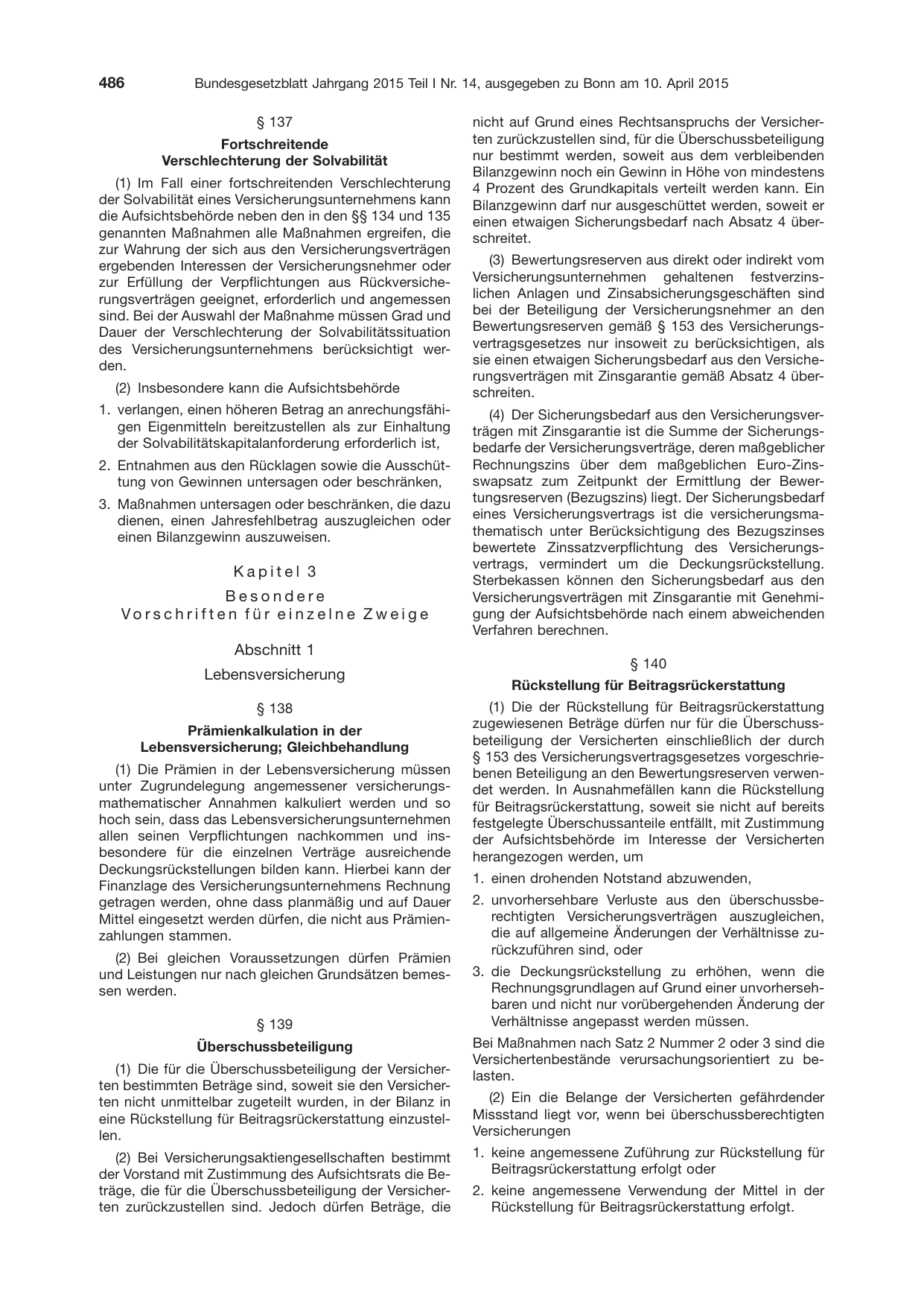 BGBl. 2015, Seite 486 — Originalseite als Abbildung