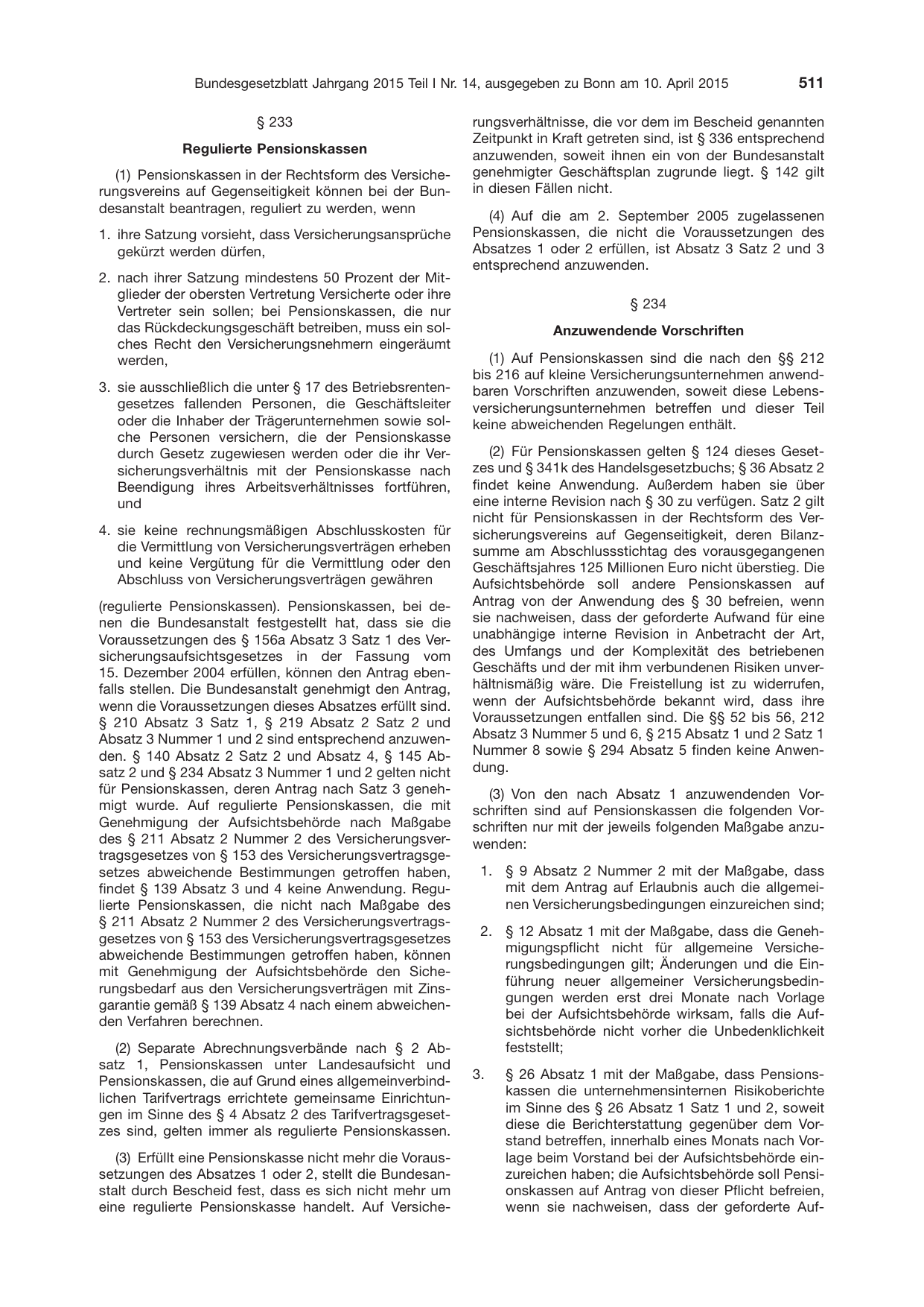 BGBl. 2015, Seite 511 — Originalseite als Abbildung