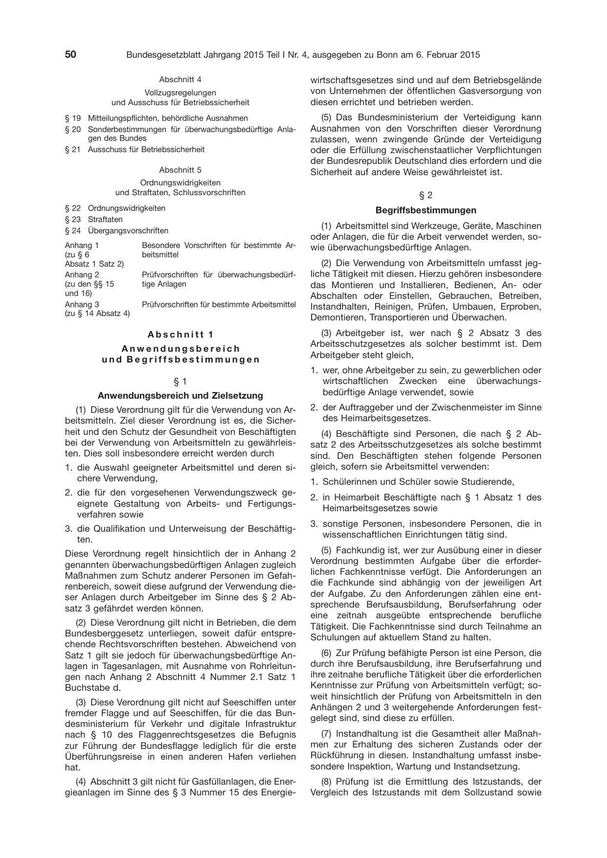 BGBl. 2015, Seite 50 — Originalseite als Abbildung