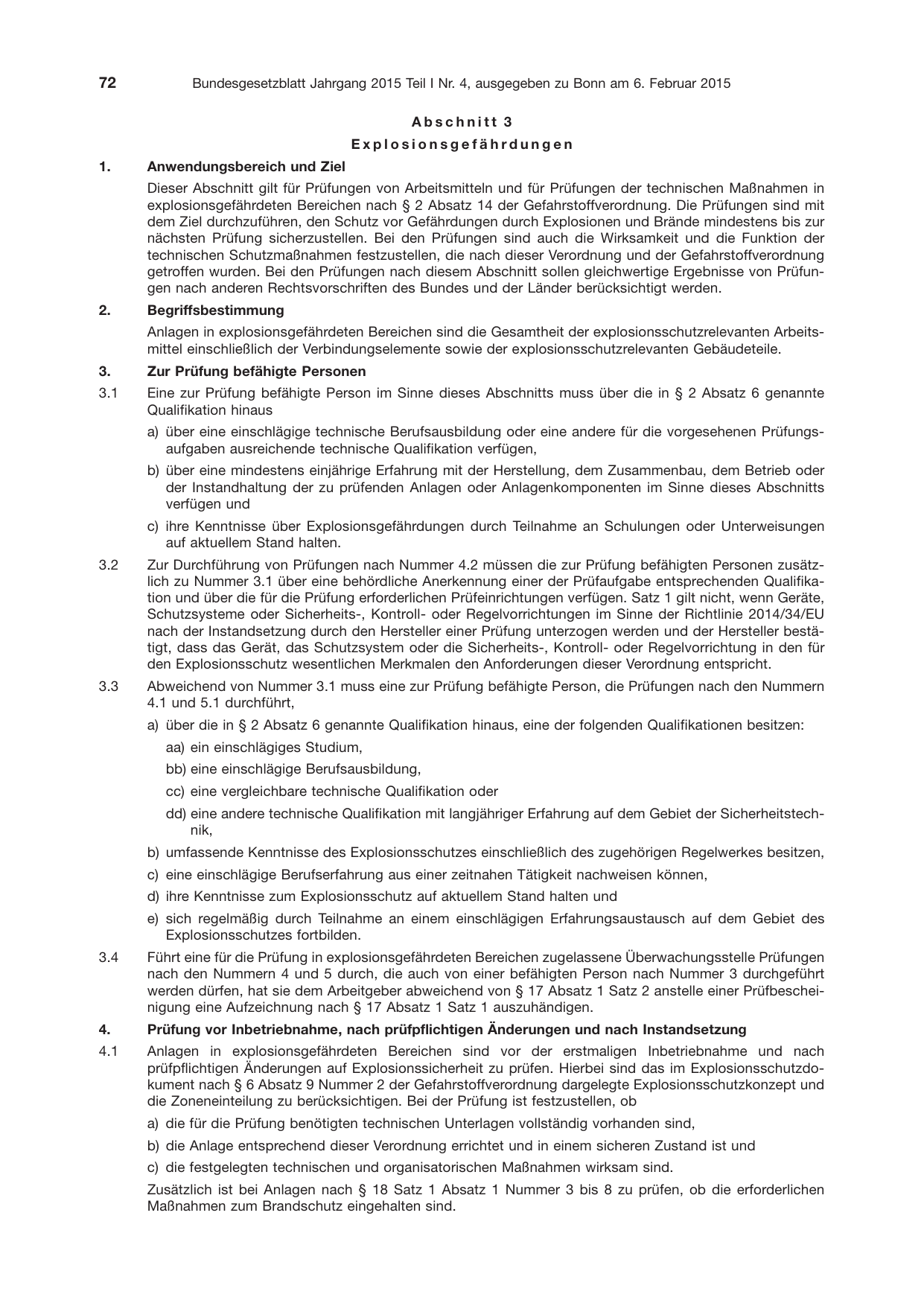 BGBl. 2015, Seite 72 — Originalseite als Abbildung