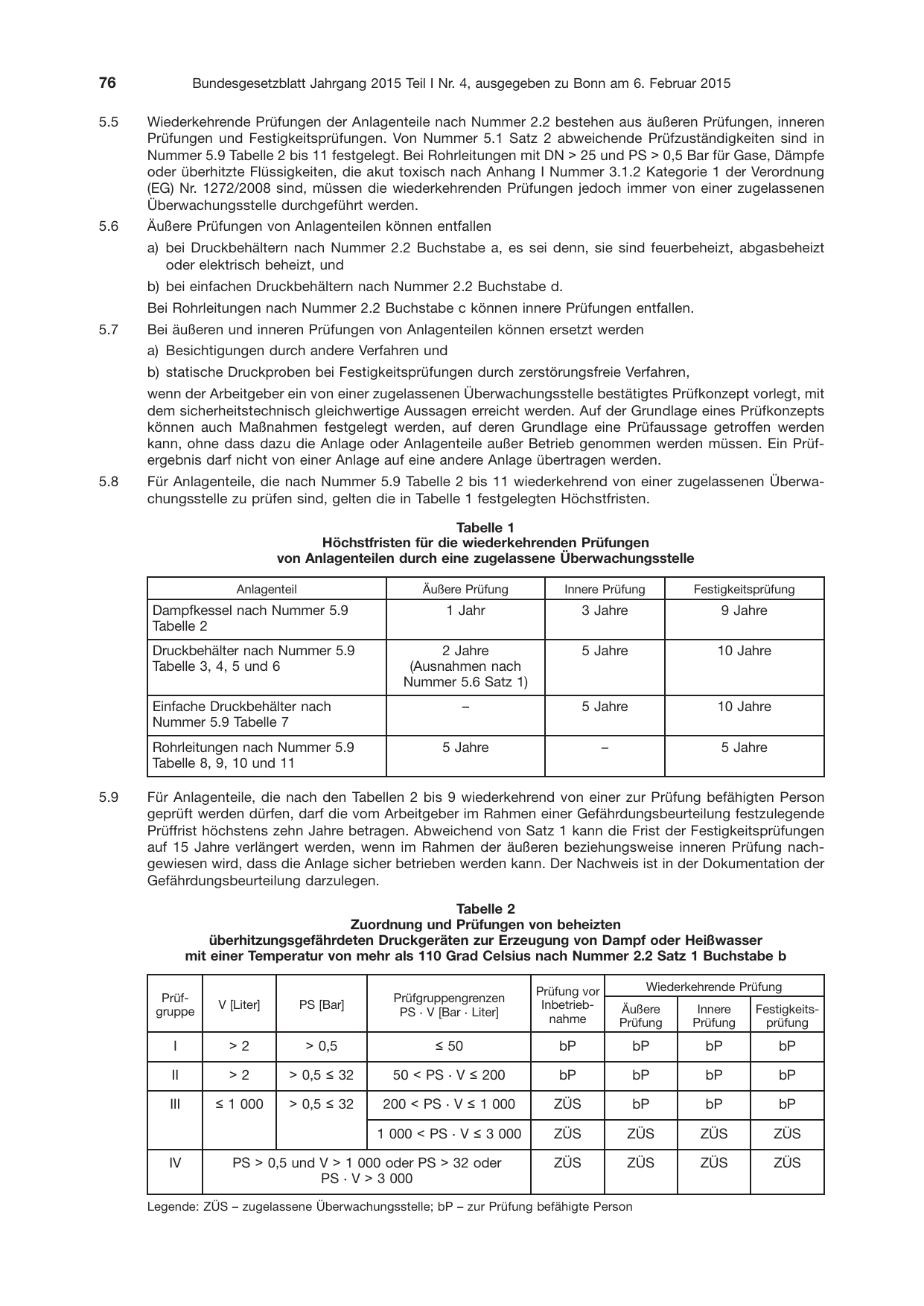 BGBl. 2015, Seite 76 — Originalseite als Abbildung