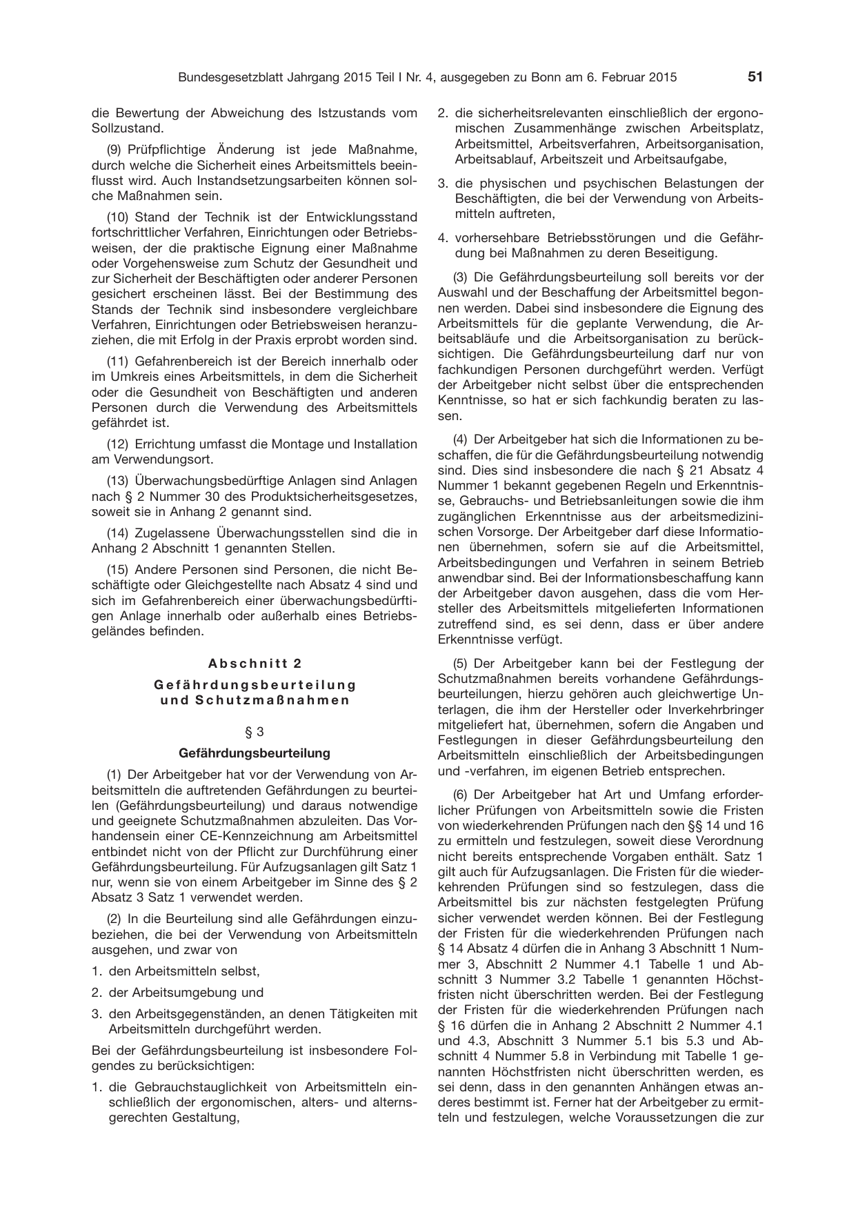 BGBl. 2015, Seite 51 — Originalseite als Abbildung