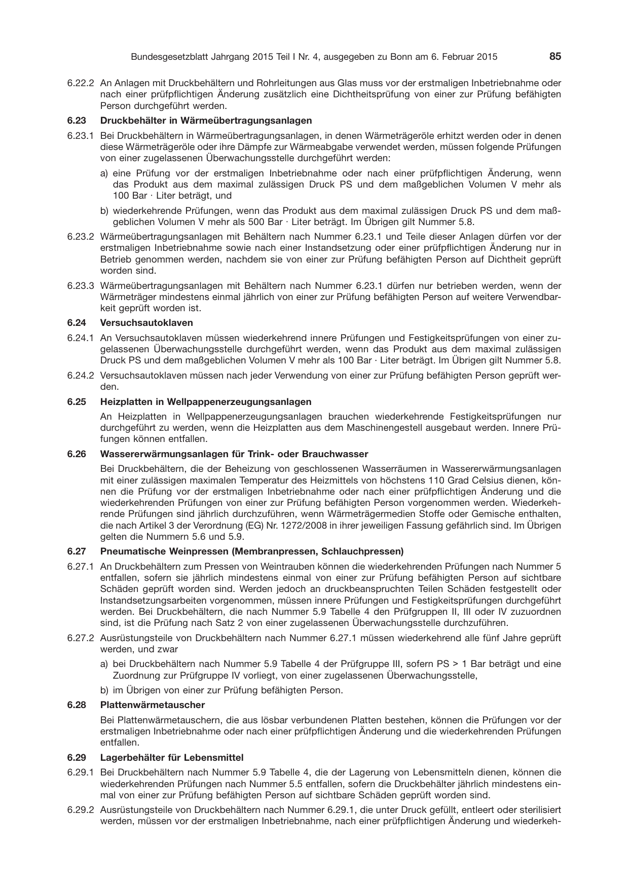 BGBl. 2015, Seite 85 — Originalseite als Abbildung