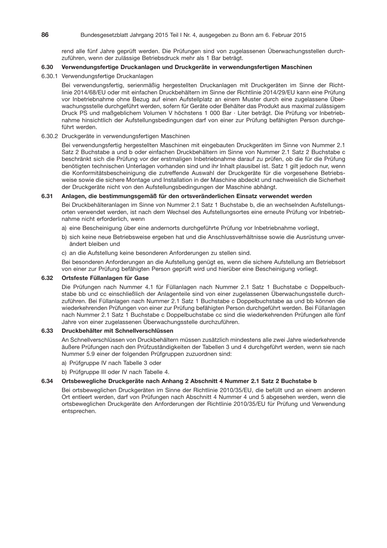 BGBl. 2015, Seite 86 — Originalseite als Abbildung