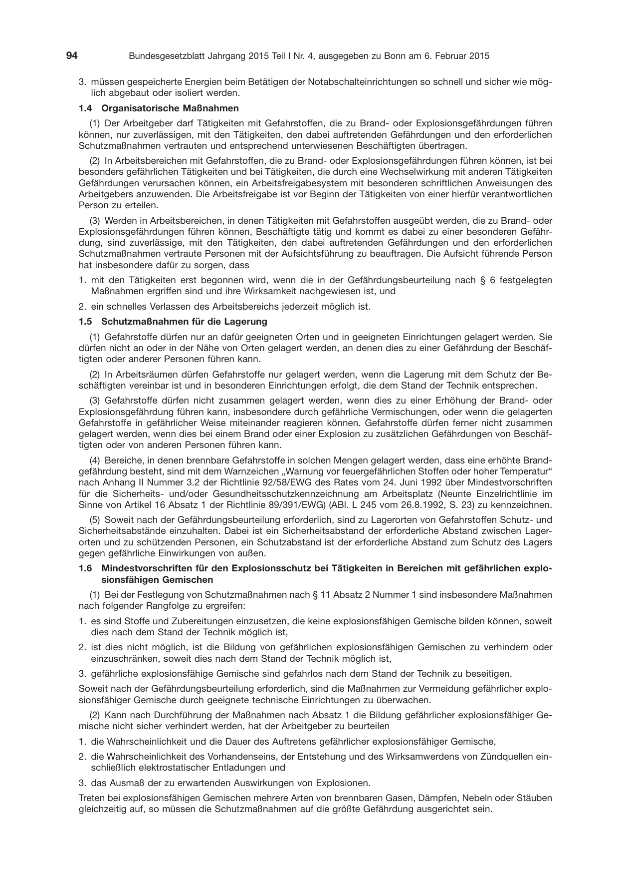 BGBl. 2015, Seite 94 — Originalseite als Abbildung
