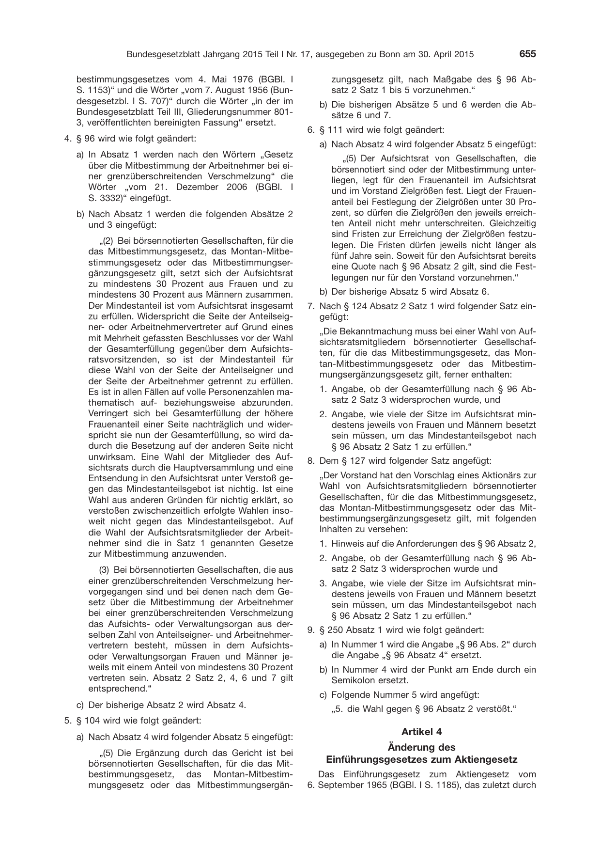 BGBl. 2015, Seite 655 — Originalseite als Abbildung