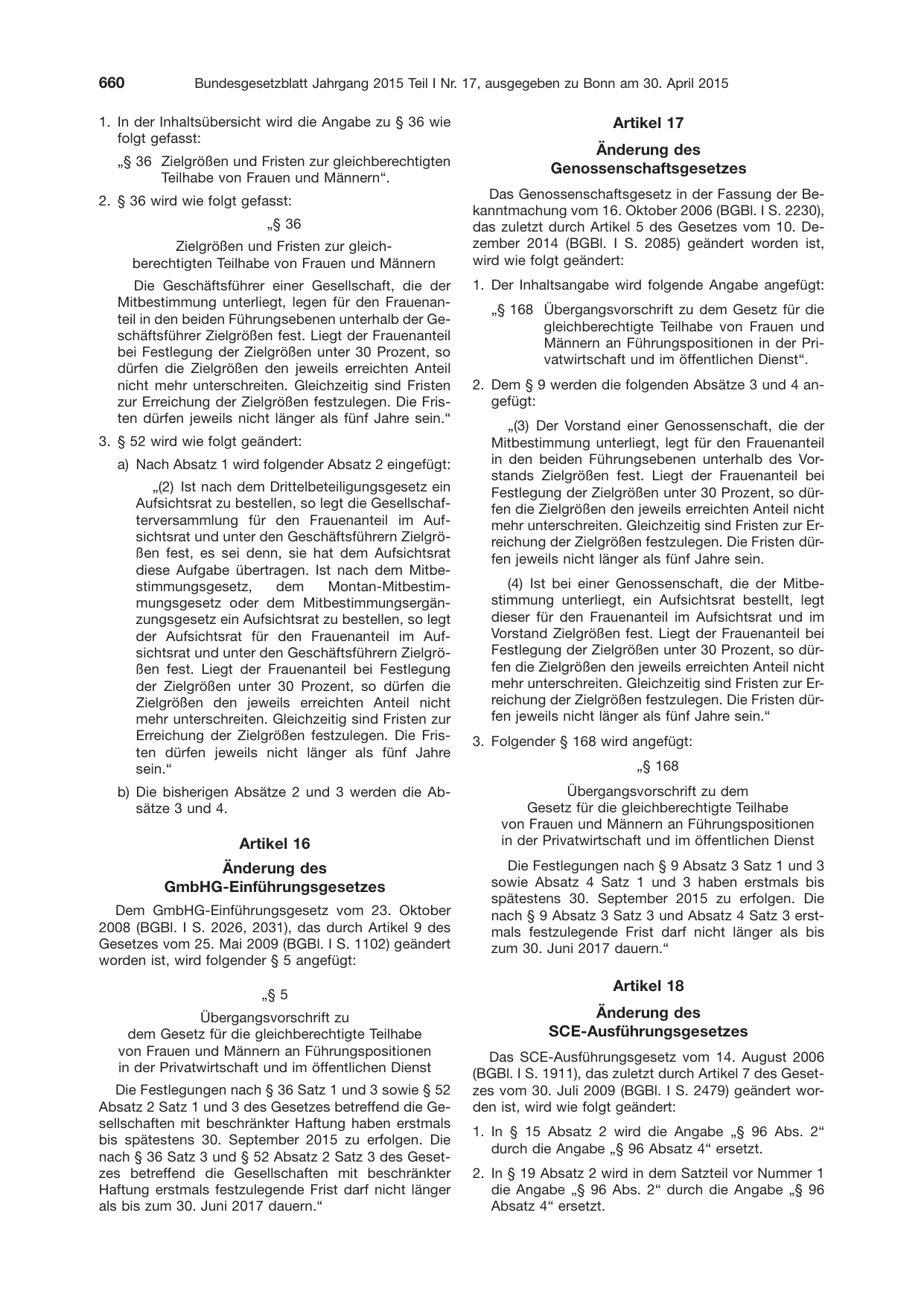 BGBl. 2015, Seite 660 — Originalseite als Abbildung