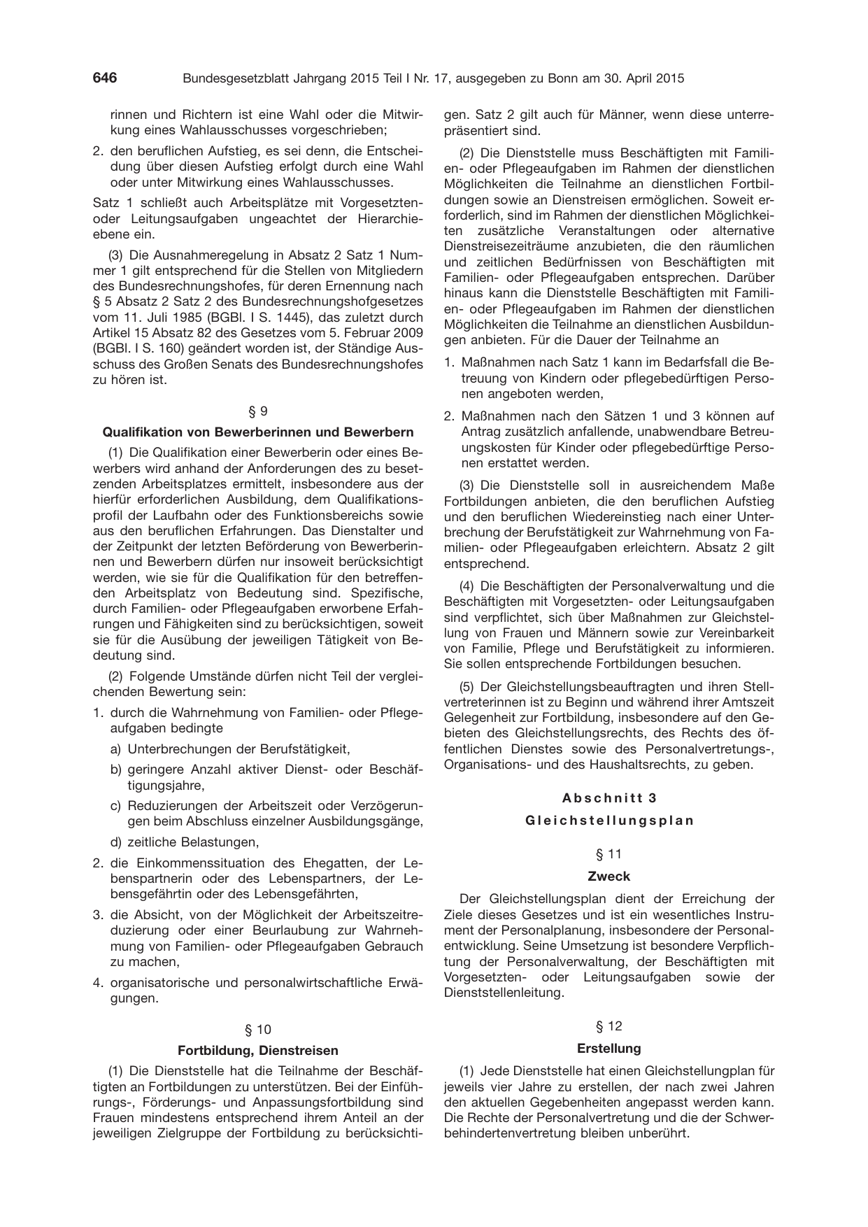 BGBl. 2015, Seite 646 — Originalseite als Abbildung