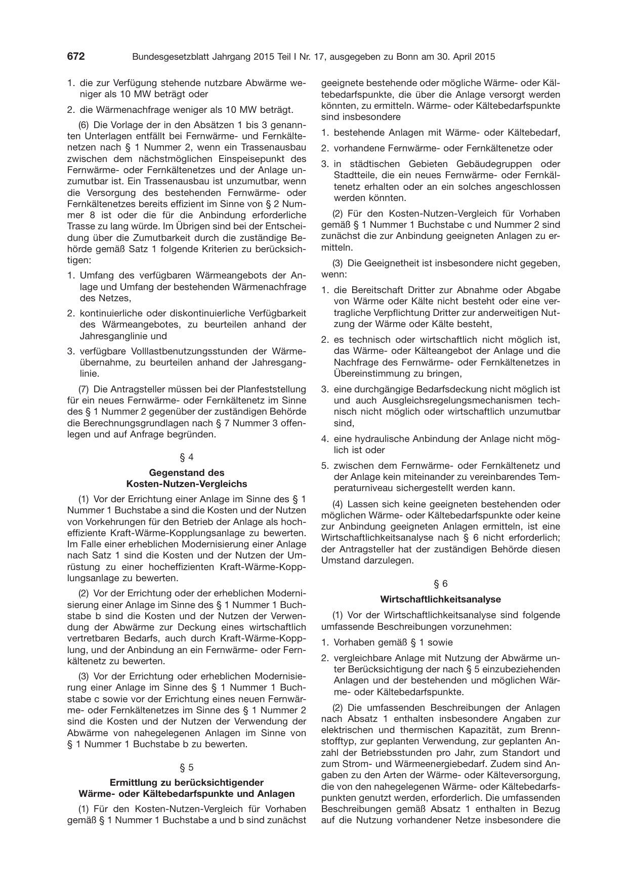 BGBl. 2015, Seite 672 — Originalseite als Abbildung