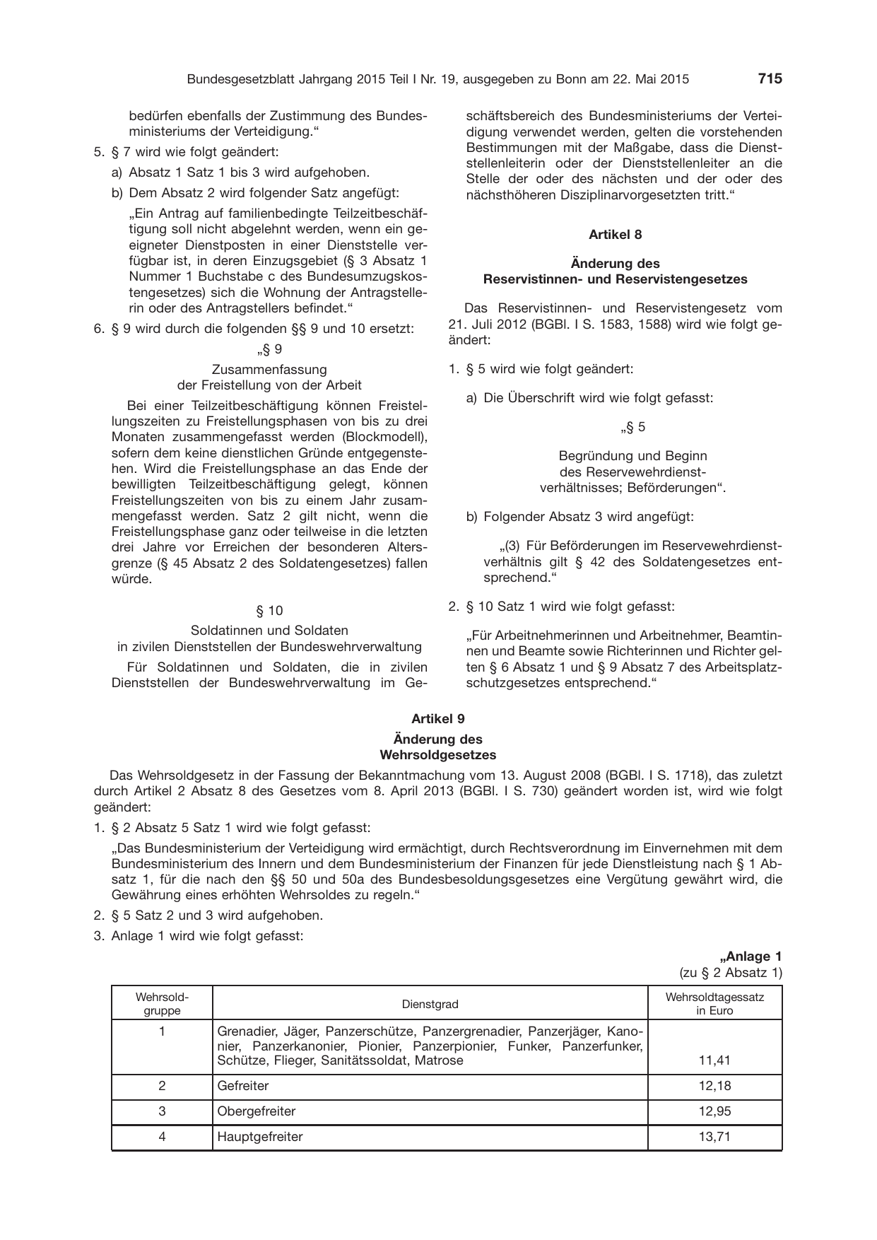BGBl. 2015, Seite 715 — Originalseite als Abbildung