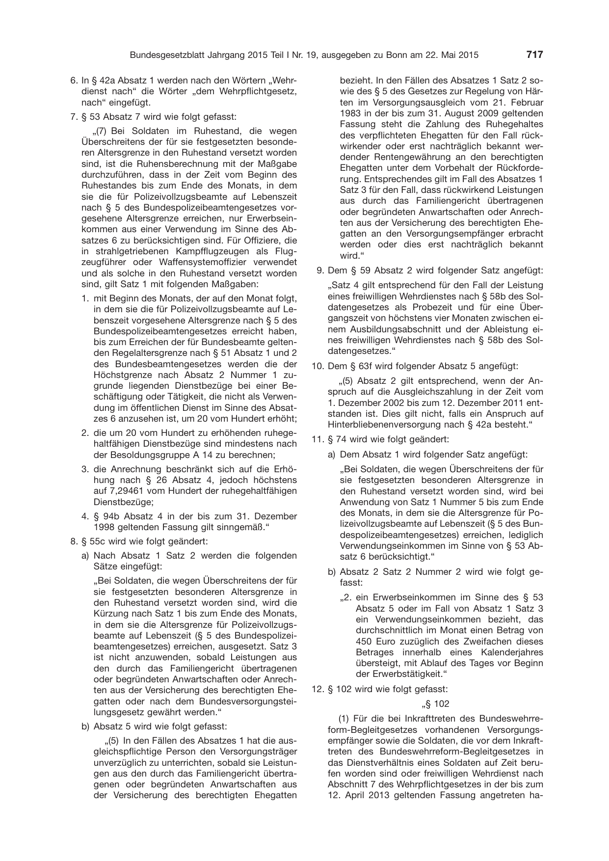 BGBl. 2015, Seite 717 — Originalseite als Abbildung
