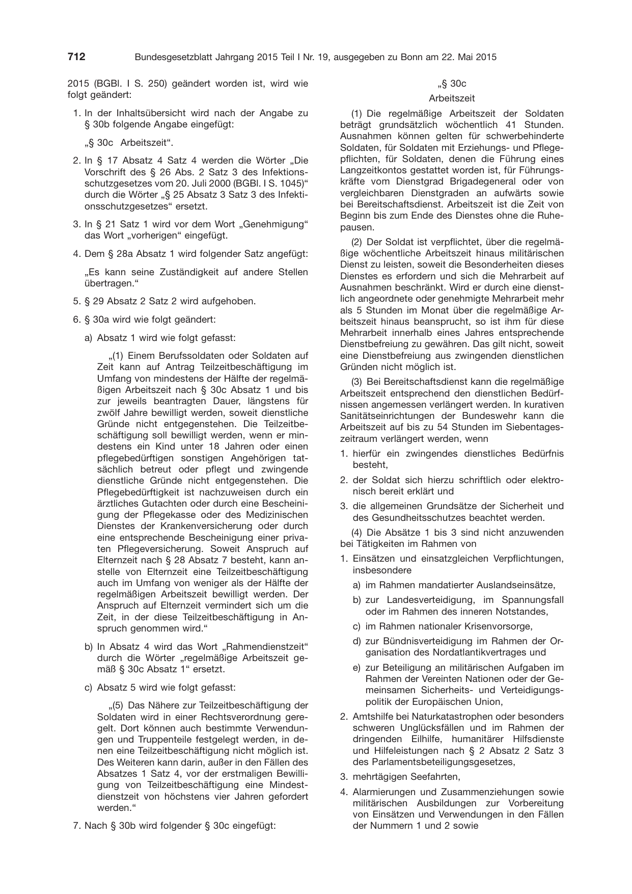 BGBl. 2015, Seite 712 — Originalseite als Abbildung
