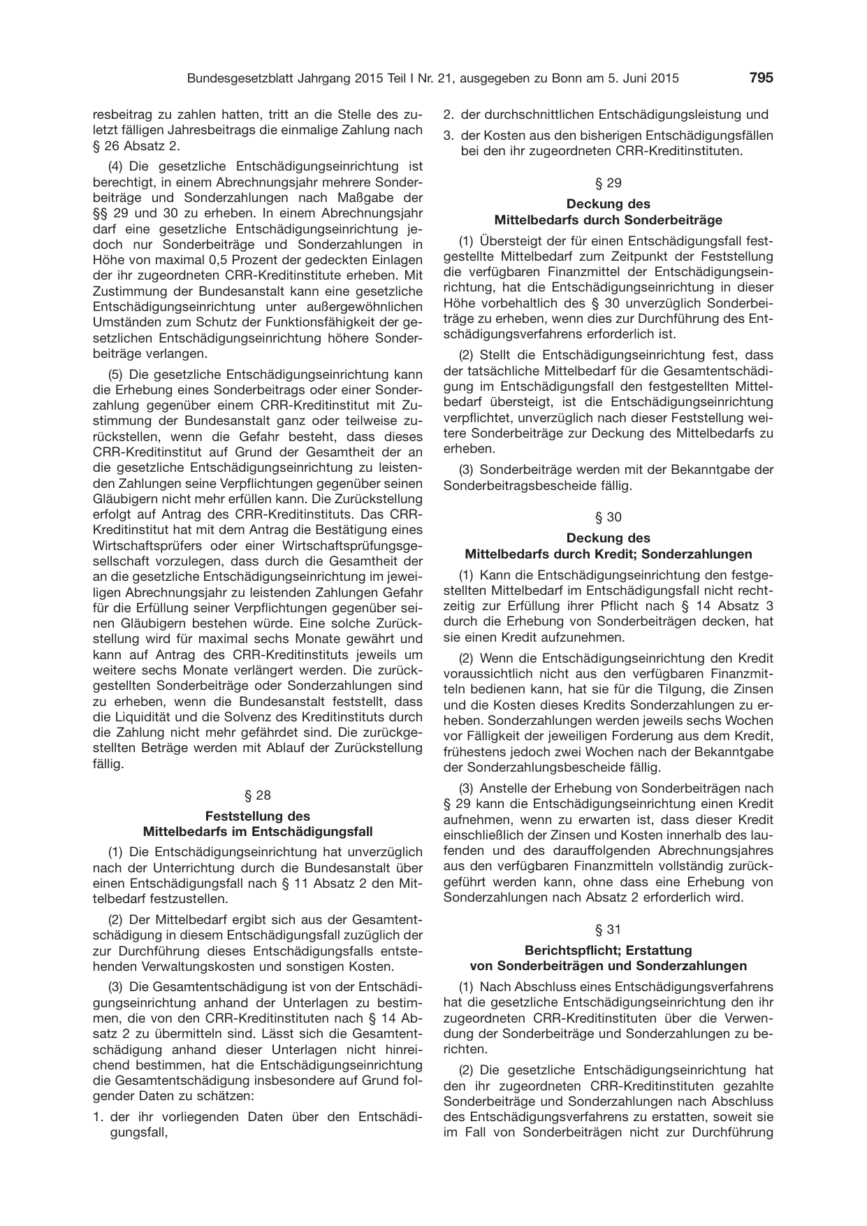 BGBl. 2015, Seite 795 — Originalseite als Abbildung