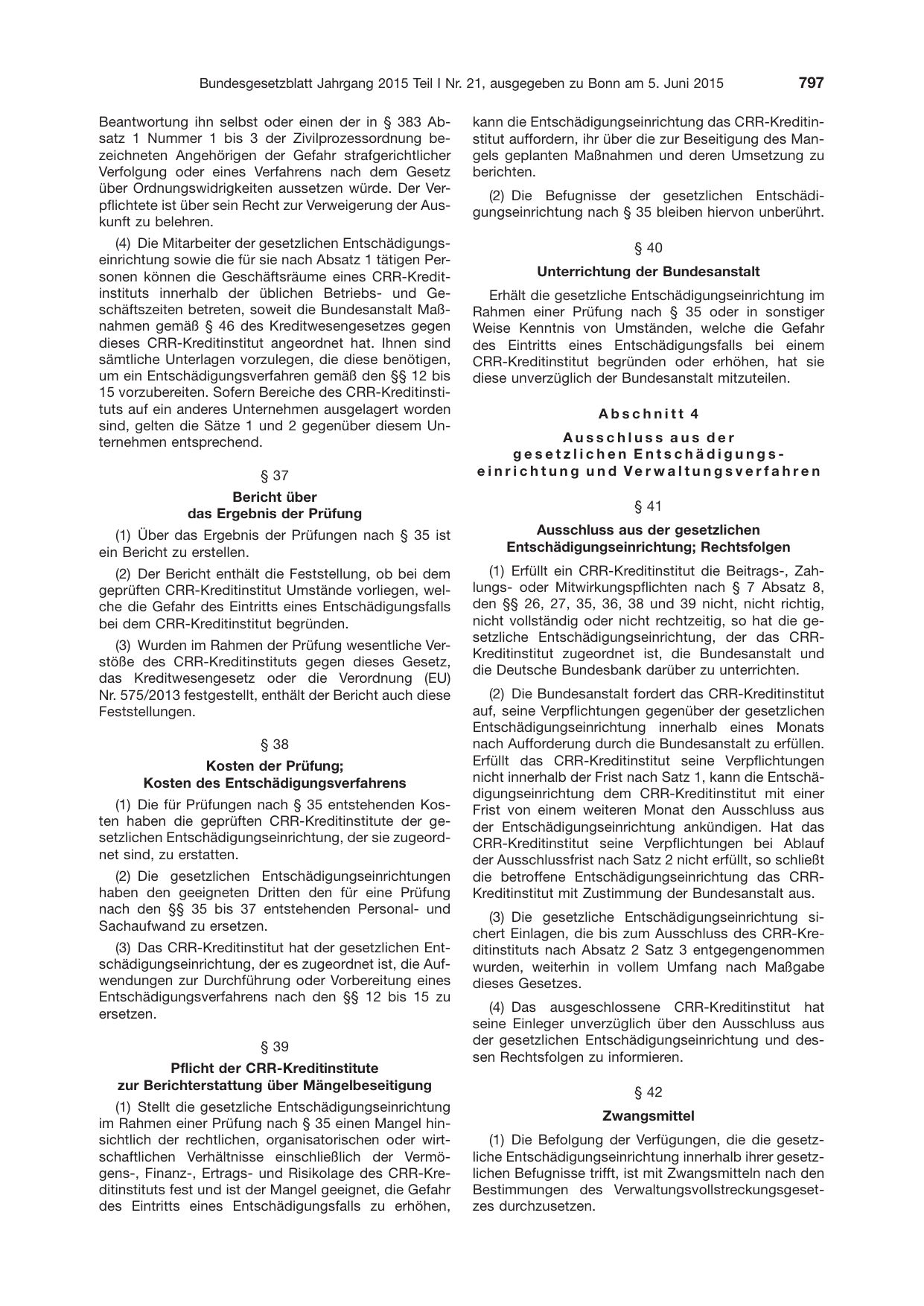 BGBl. 2015, Seite 797 — Originalseite als Abbildung
