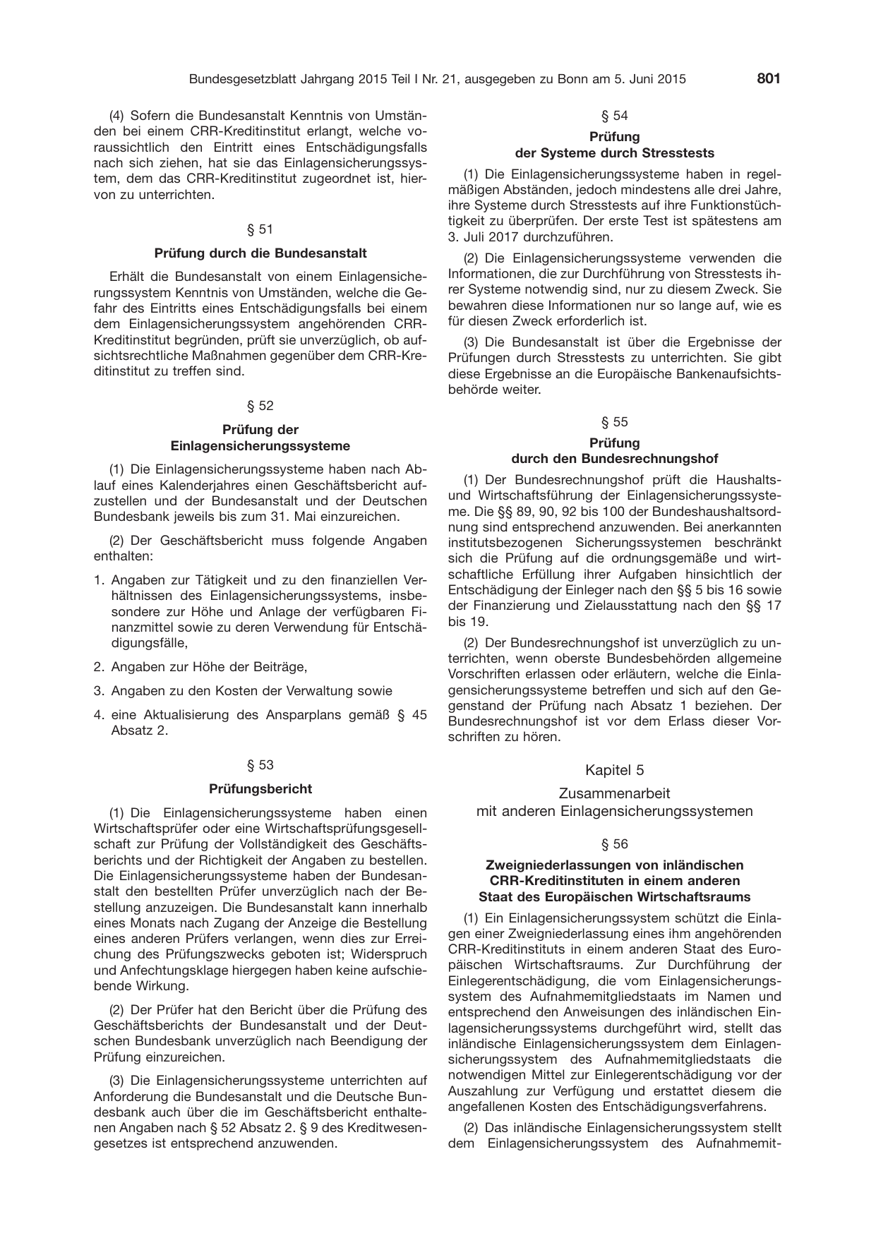 BGBl. 2015, Seite 801 — Originalseite als Abbildung