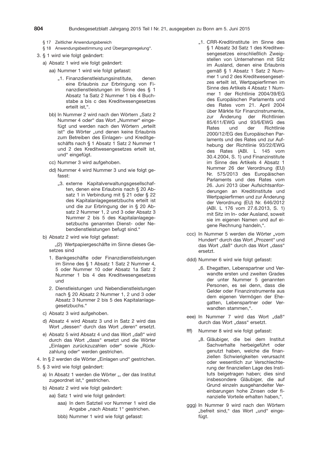 BGBl. 2015, Seite 804 — Originalseite als Abbildung