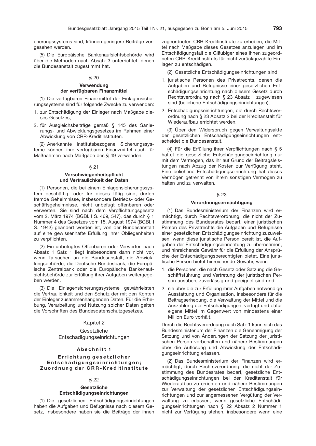 BGBl. 2015, Seite 793 — Originalseite als Abbildung