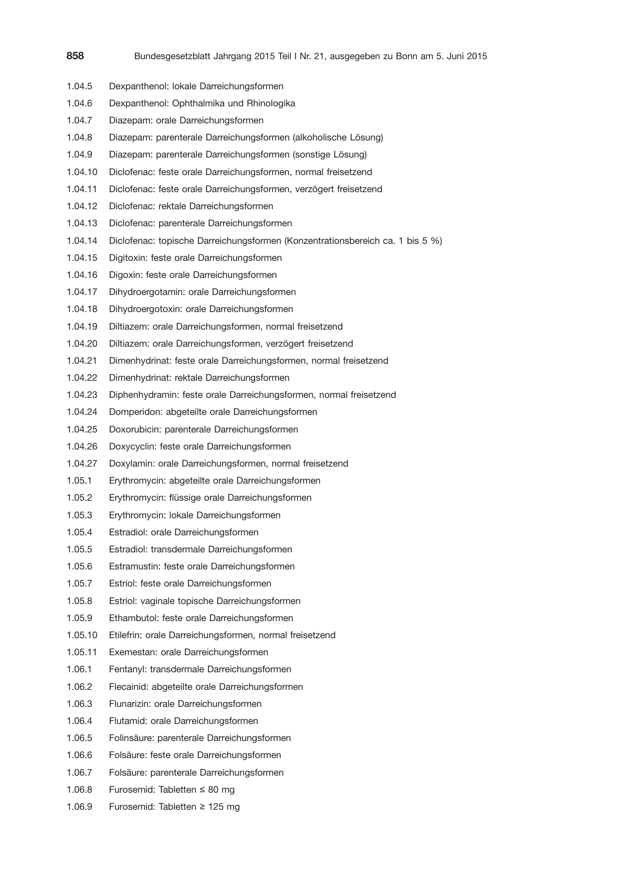 BGBl. 2015, Seite 858 — Originalseite als Abbildung