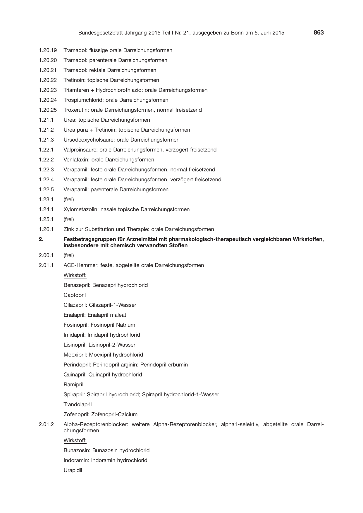 BGBl. 2015, Seite 863 — Originalseite als Abbildung