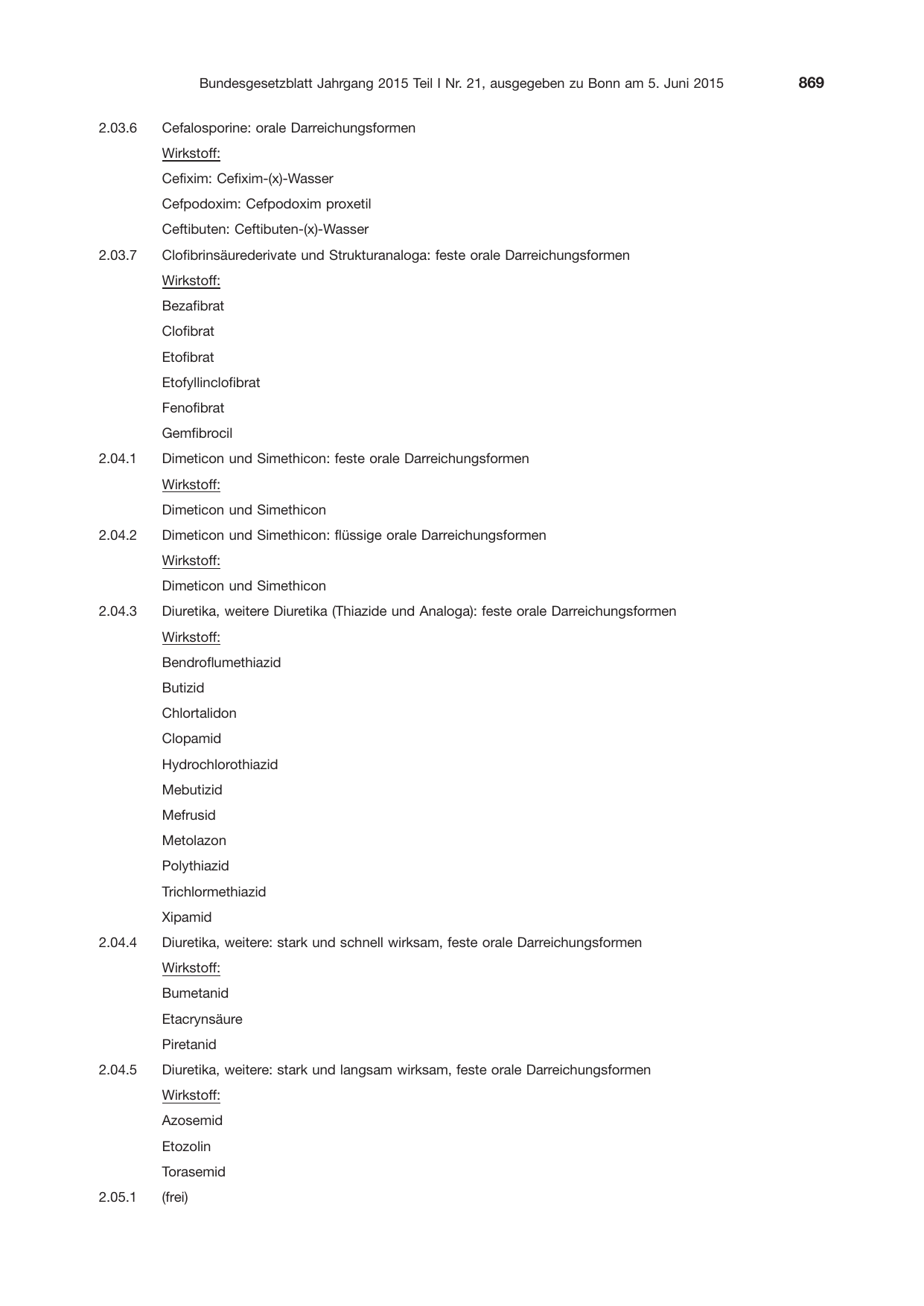 BGBl. 2015, Seite 869 — Originalseite als Abbildung